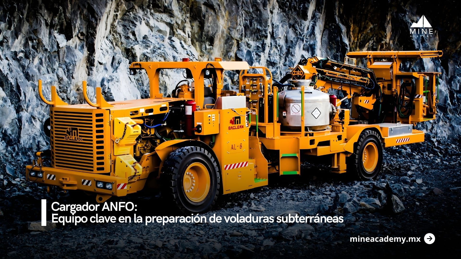 Cargador ANFO: equipo clave en la preparación de voladuras subterráneas