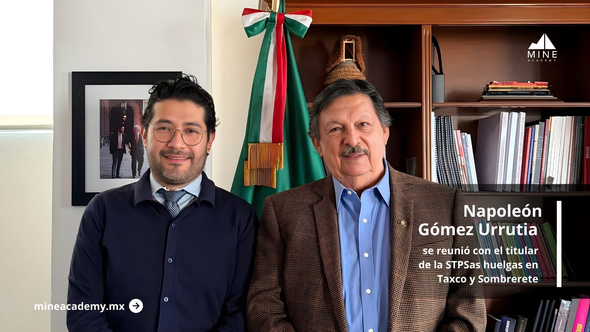 Napoleón Gómez Urrutia se reunió con el titular de la STPS para avanzar en la solución de las huelgas en Taxco y Sombrerete.