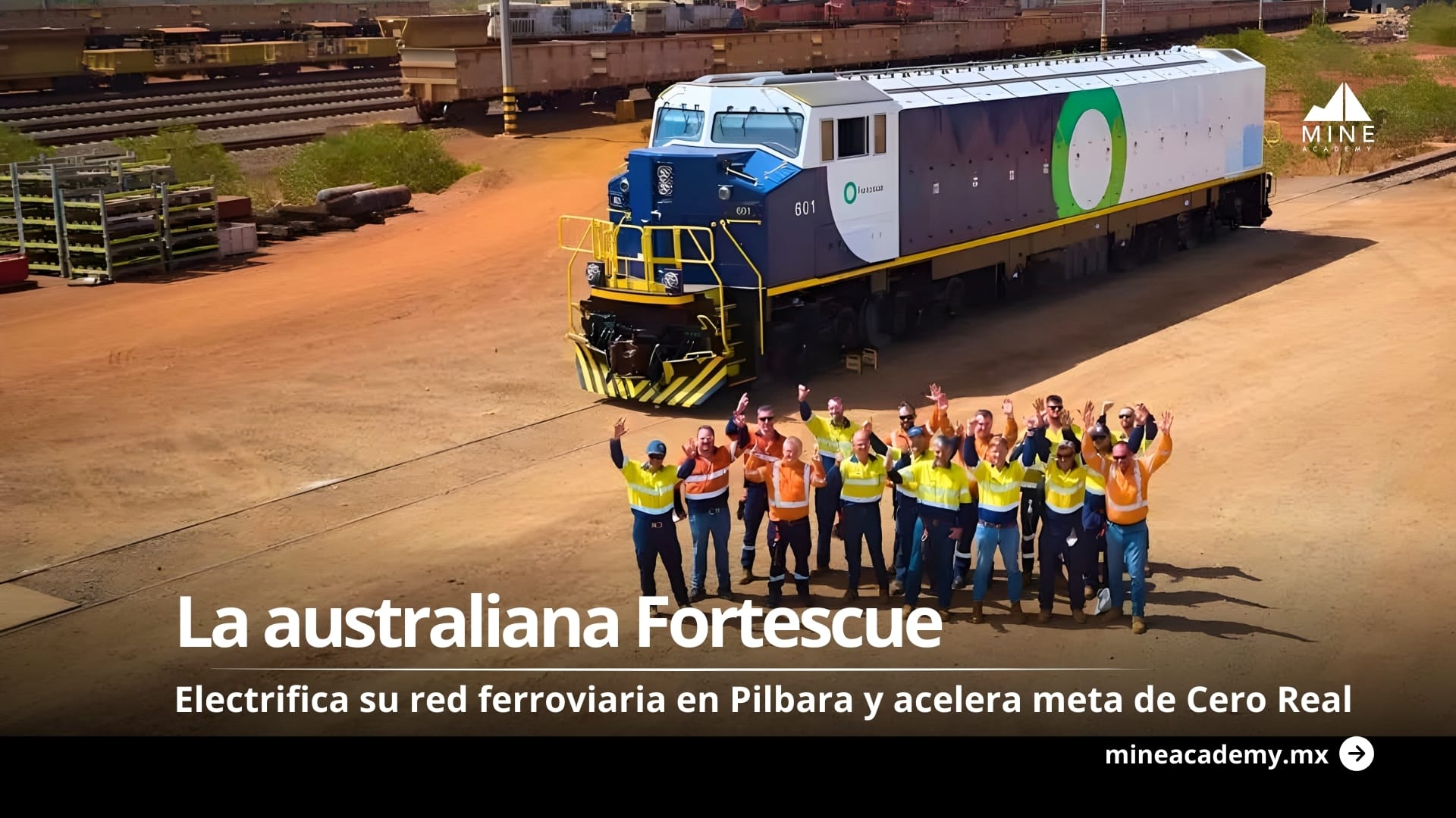 La australiana Fortescue electrifica su red ferroviaria en Pilbara