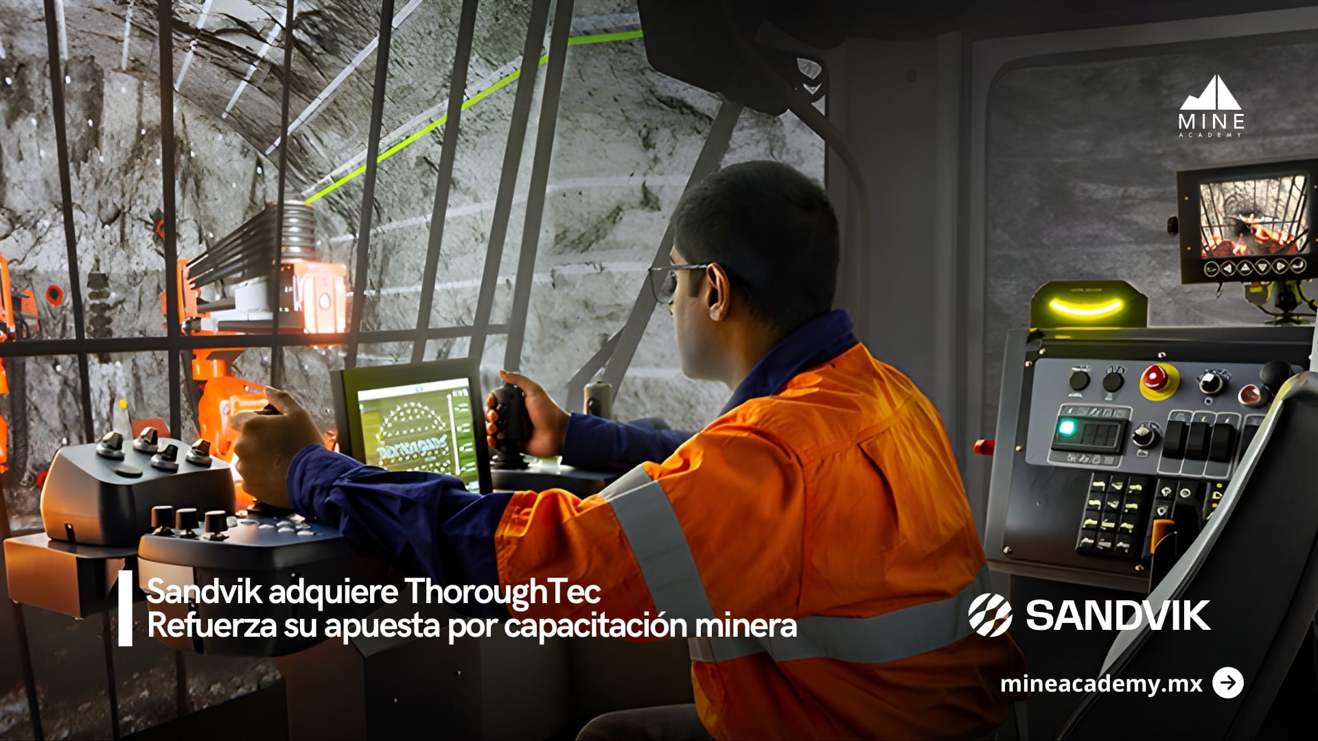 Sandvik adquiere ThoroughTec y refuerza su apuesta por capacitación minera basada en simulación