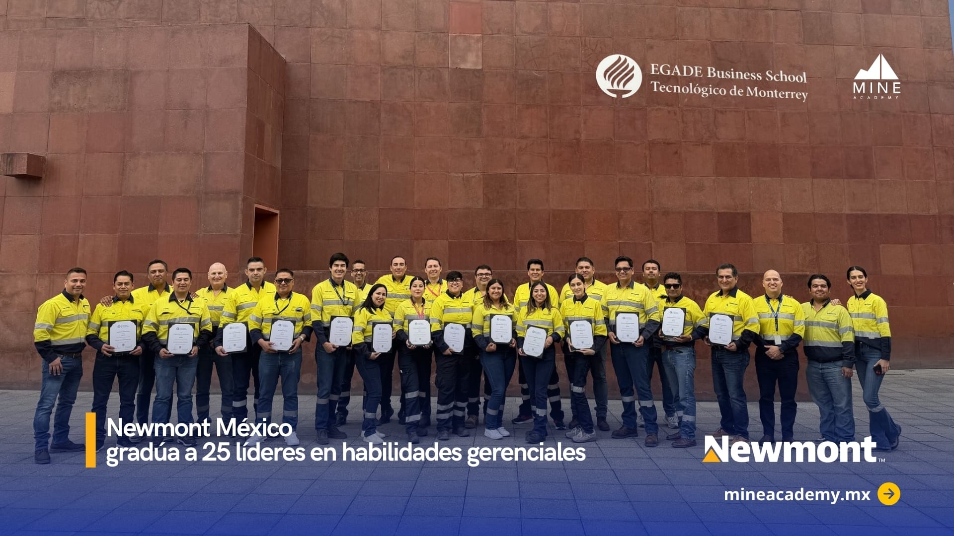 EGADE y Newmont México impulsan formación gerencial en minería