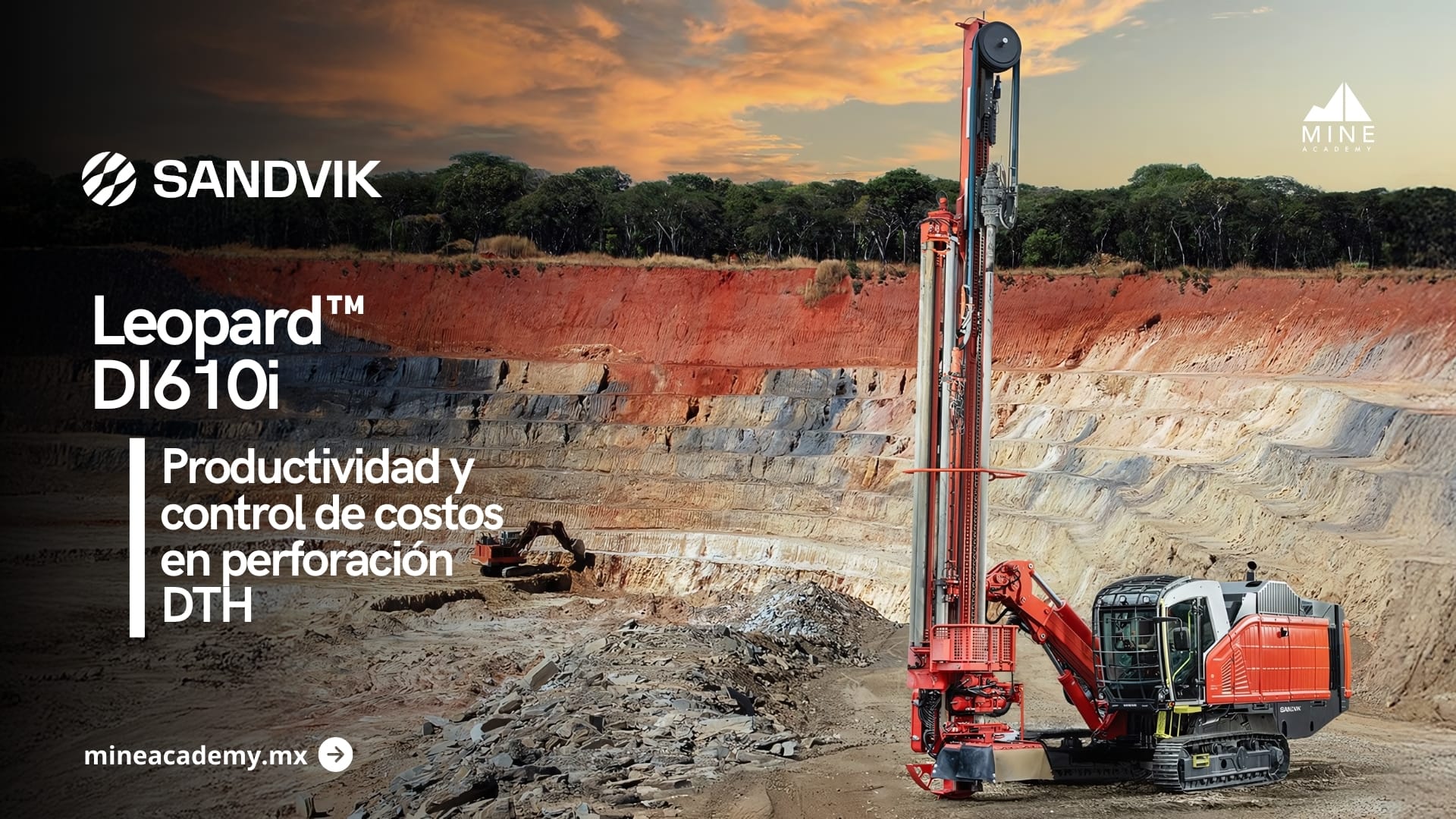 Sandvik lanza Leopard™ DI610i: productividad y control de costos en perforación DTH