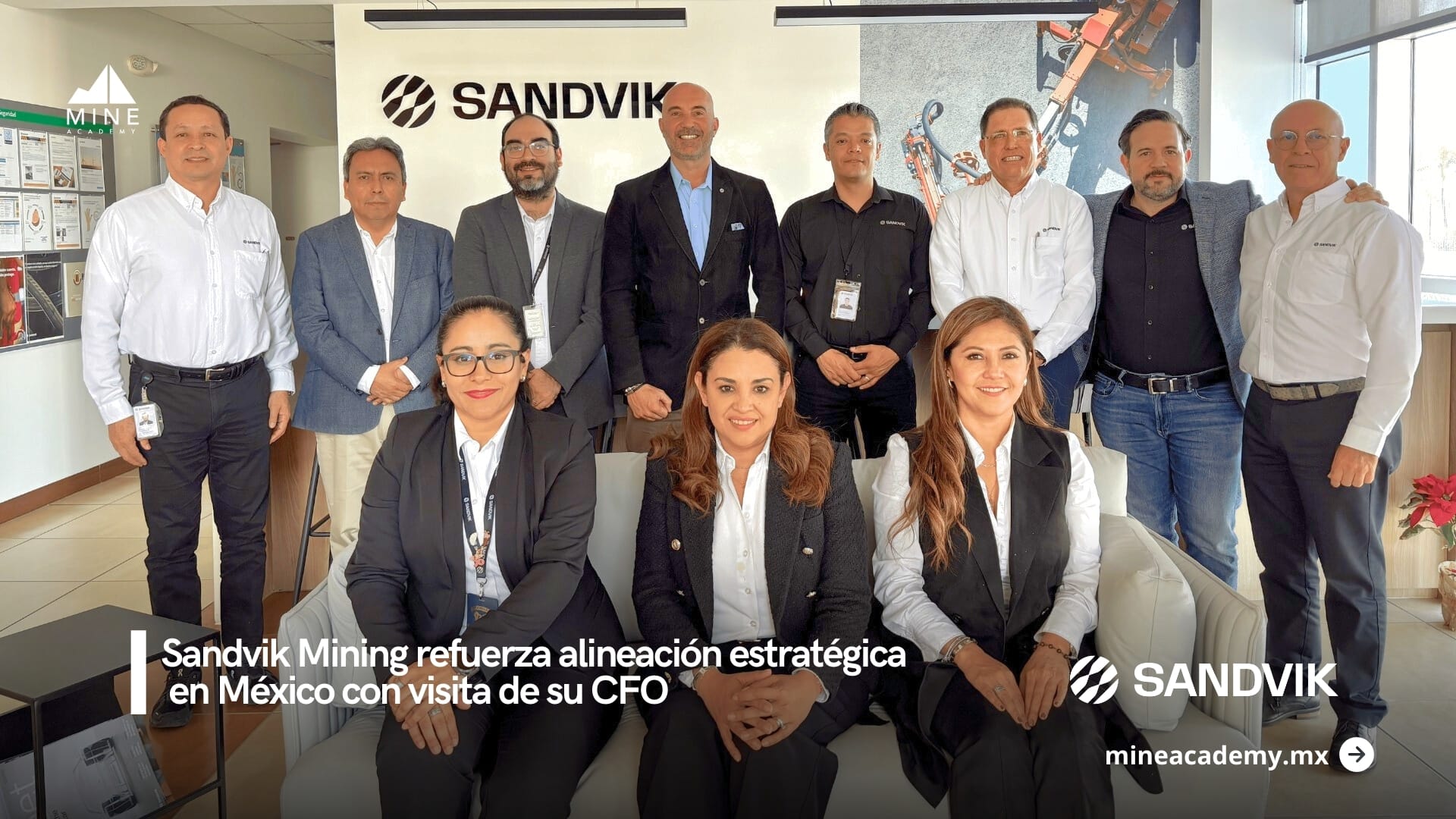 Sandvik Mining refuerza alineación estratégica en México con visita de su CFO