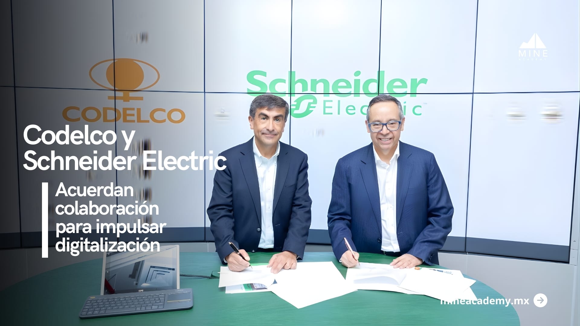 Codelco y Schneider Electric acuerdan colaboración para impulsar digitalización y eficiencia energética en minería