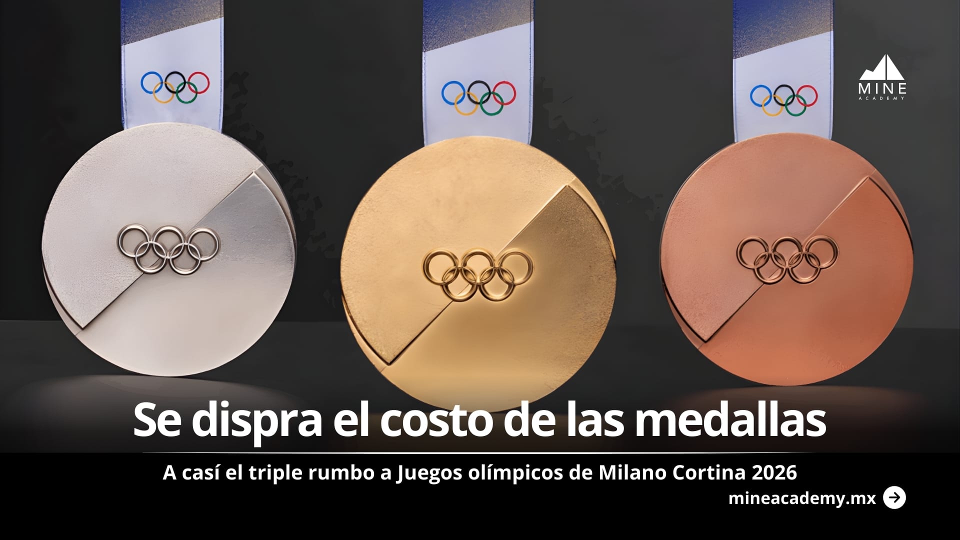 El valor metálico de las medallas olímpicas se dispara rumbo a Milano Cortina 2026