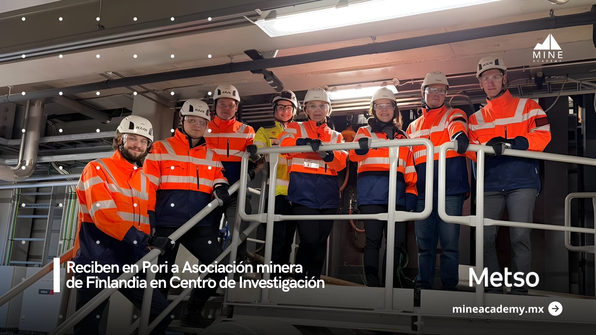 Asociación minera de Finlandia visita Centro de Investigación de Metso en Pori Finlandia