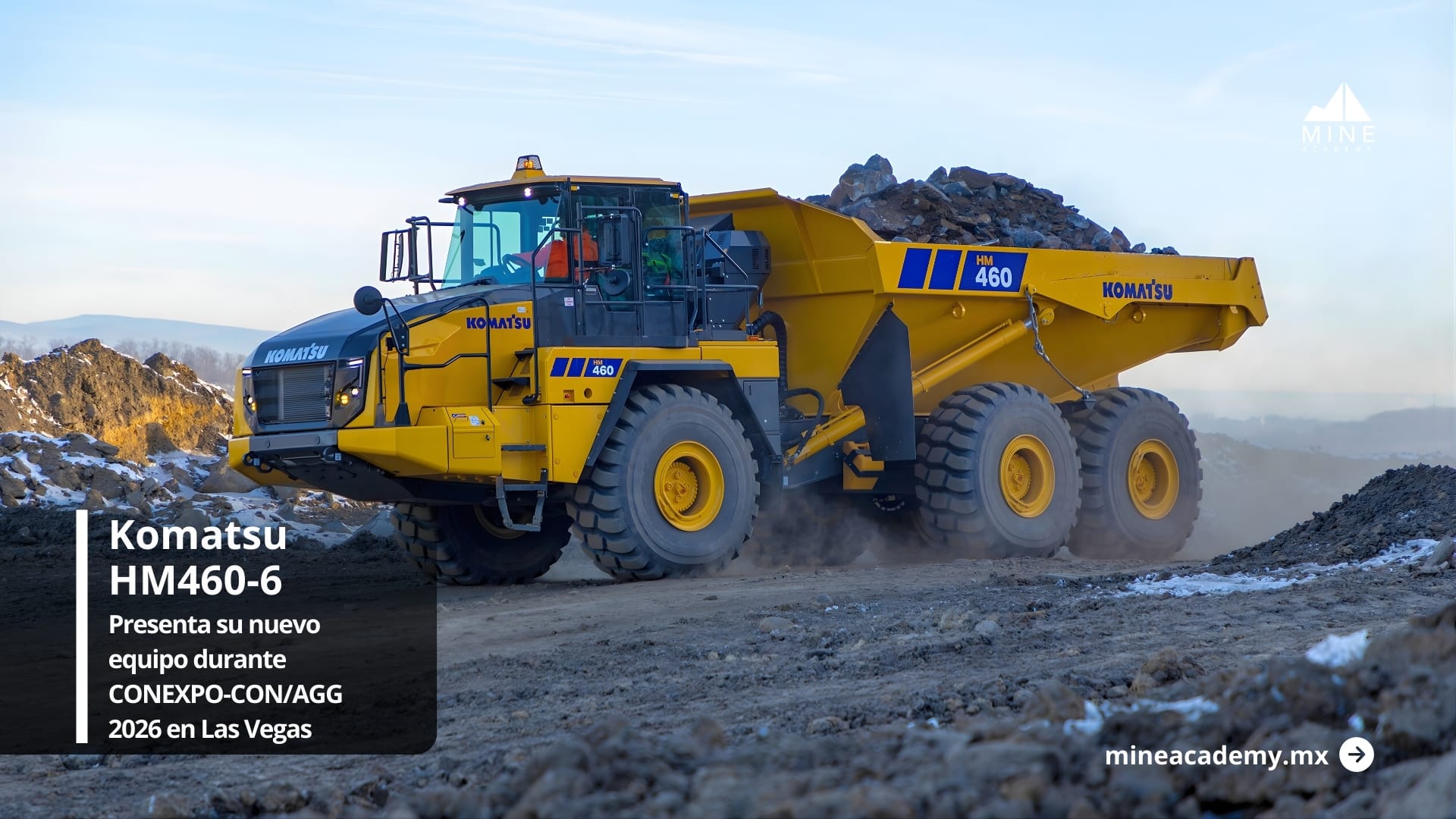 Komatsu presenta el HM460-6 en CONEXPO 2026
