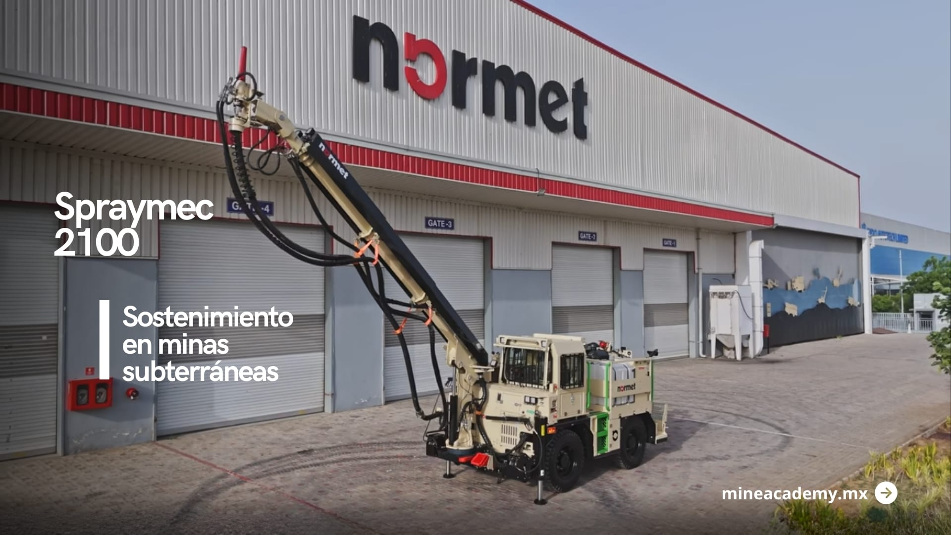 Normet Rmc Normet presenta Spraymec 2100 para reforzar el sostenimiento en minas ...