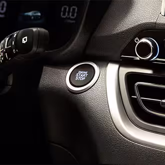 Botão de partida do motor