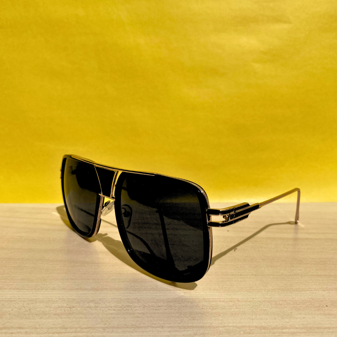 Black Square Aviators - alternate view