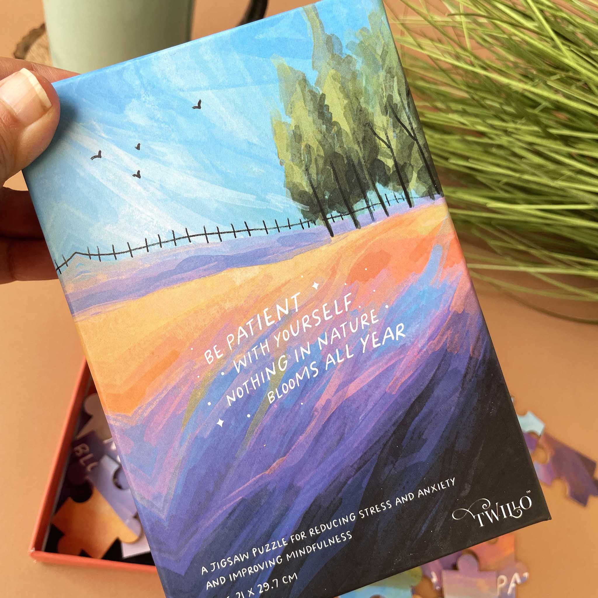 Be Patient with Yourself Positivity Puzzle | Meditative | 72 Pc Puzzle | 21 x 29.7 cm thumbnail 4