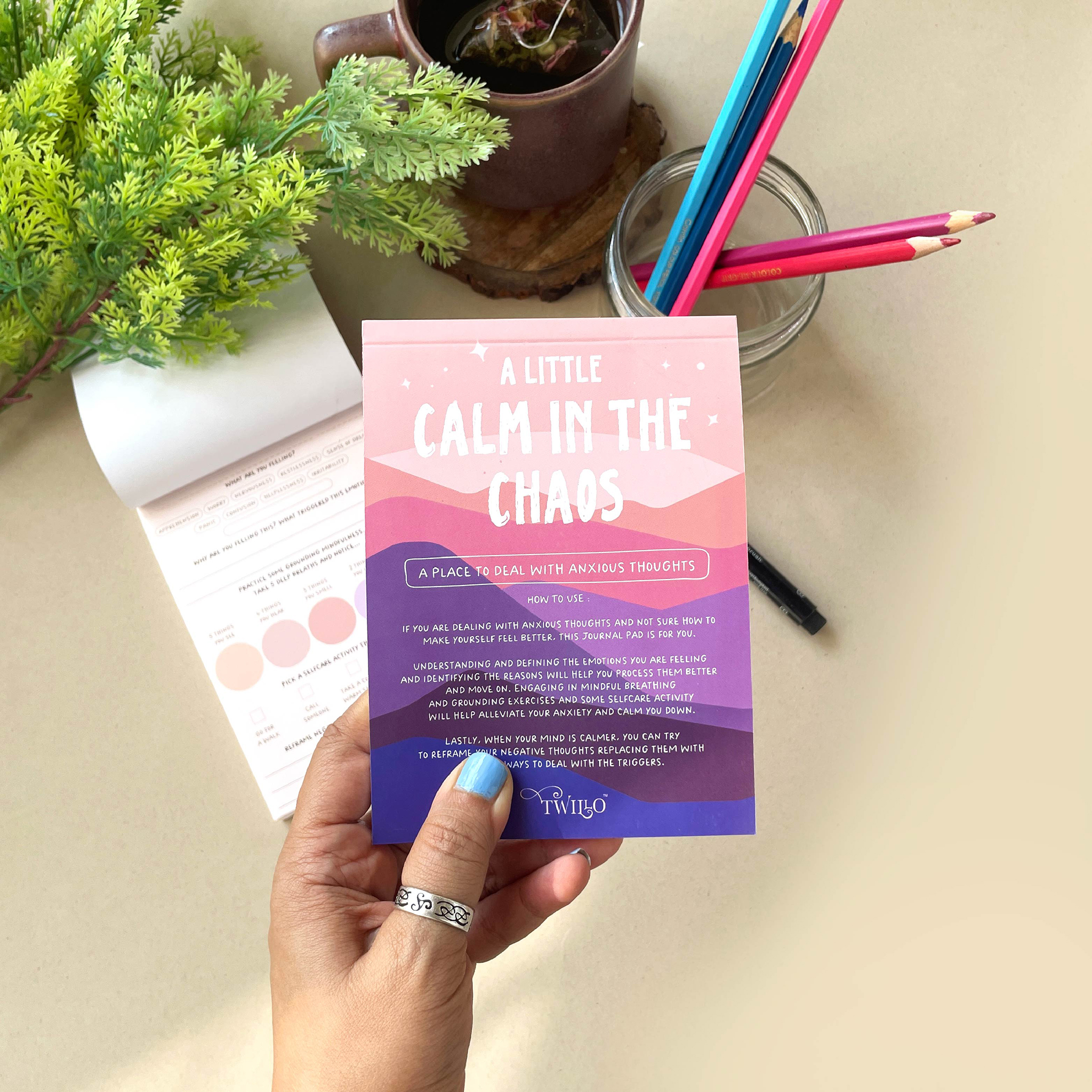 Calm in Chaos - Anxiety Relief Journal Pad