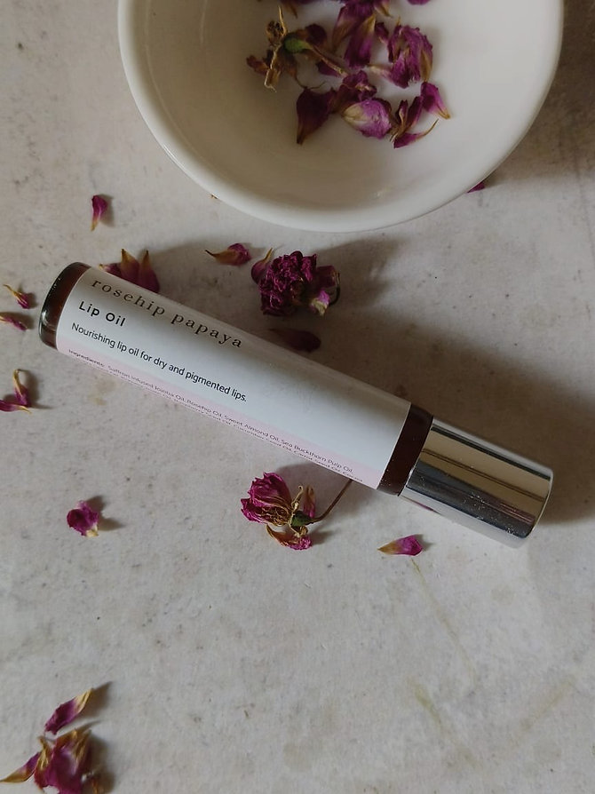 Rosehip Papaya - Botanical Lip Oil | 10 ml | Natural & Hydrating - alternate view