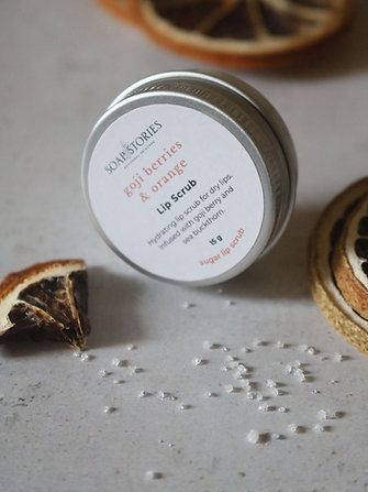 Goji Berries & Orange Lip Scrub | 15 gms | Exfoliating | Moisturising