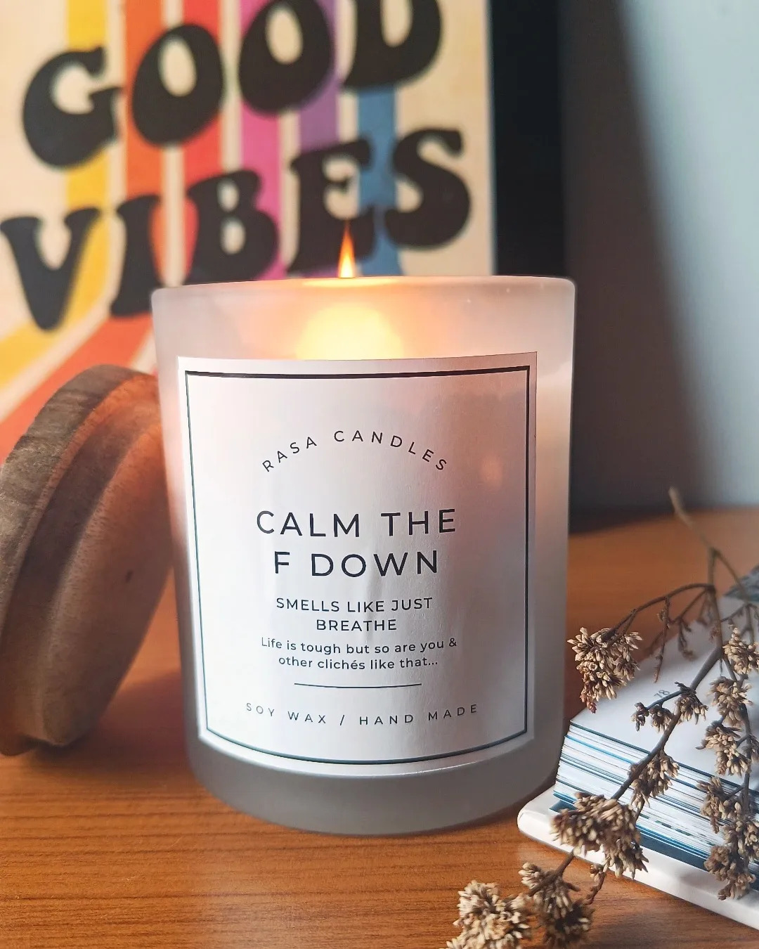 Calm The F Down Candle