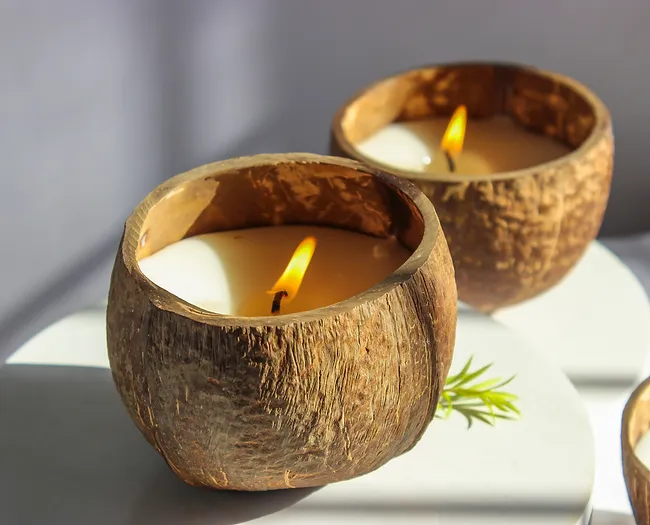 Coconut Shell Candle | Eco Friendly thumbnail 2