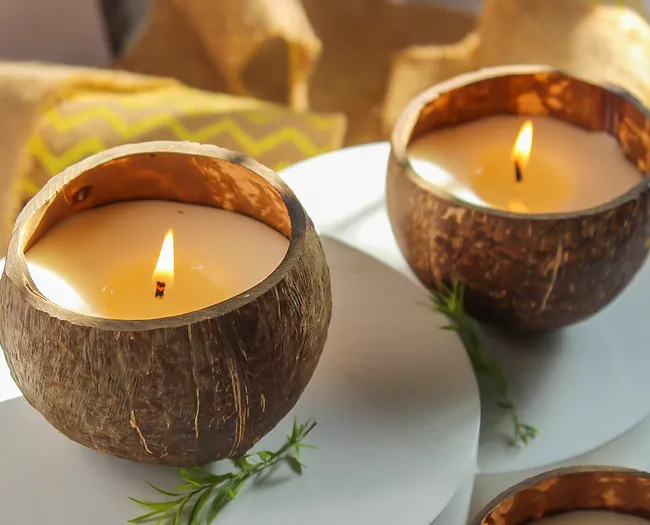 Coconut Shell Candle | Eco Friendly thumbnail 3