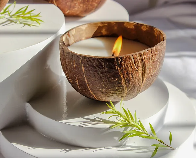 Coconut Shell Candle | Eco Friendly