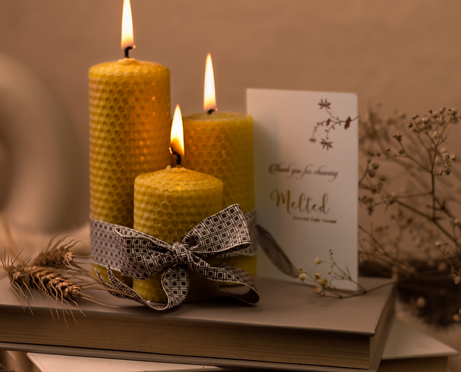Rolled Ambrosia Candles - Set of 3 thumbnail 3