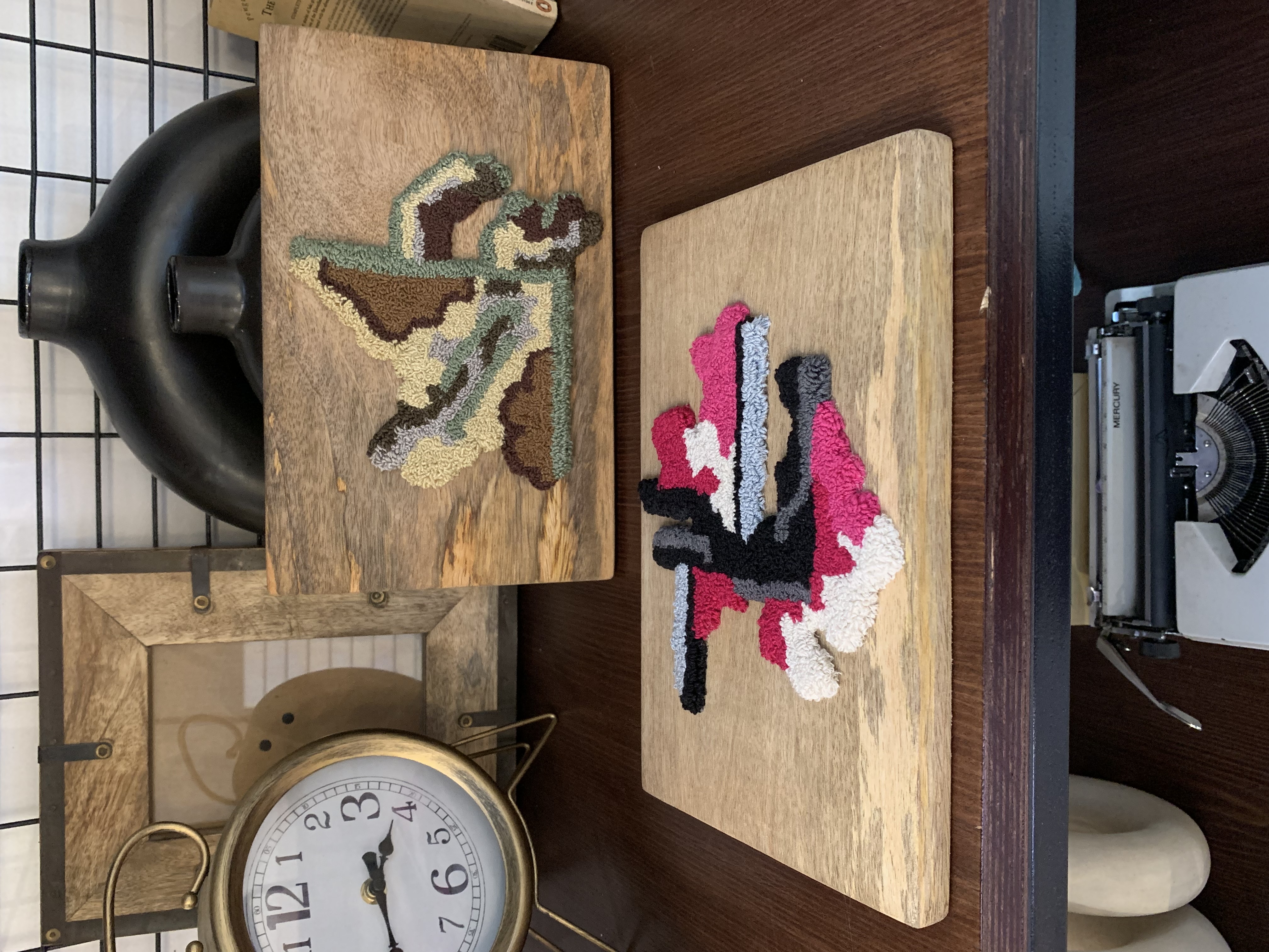 Fuchsia Form on Wood Wall Art thumbnail 5