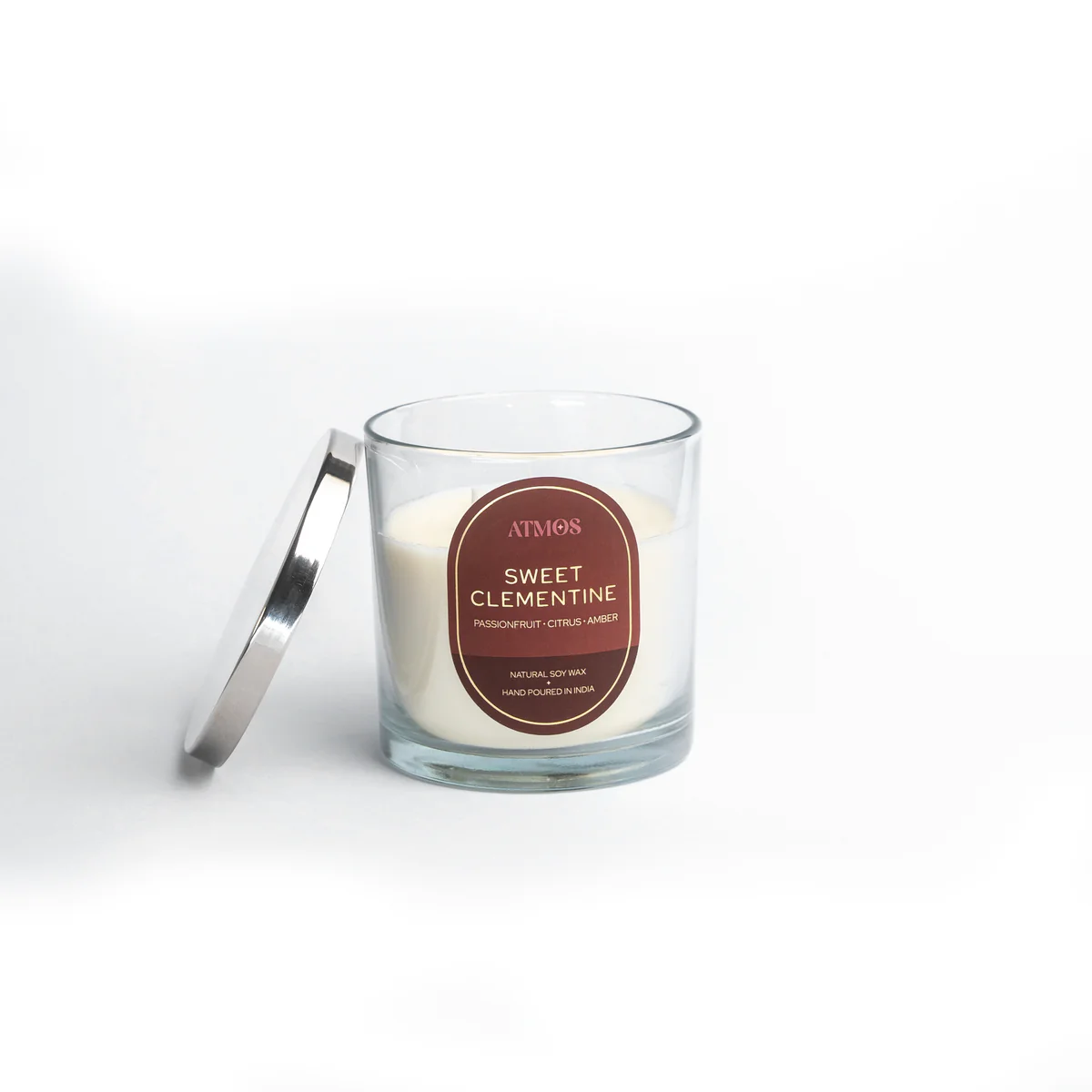 Sweet Clementine Three Wick Jar Candle | 100% Natural Soy Wax thumbnail 3