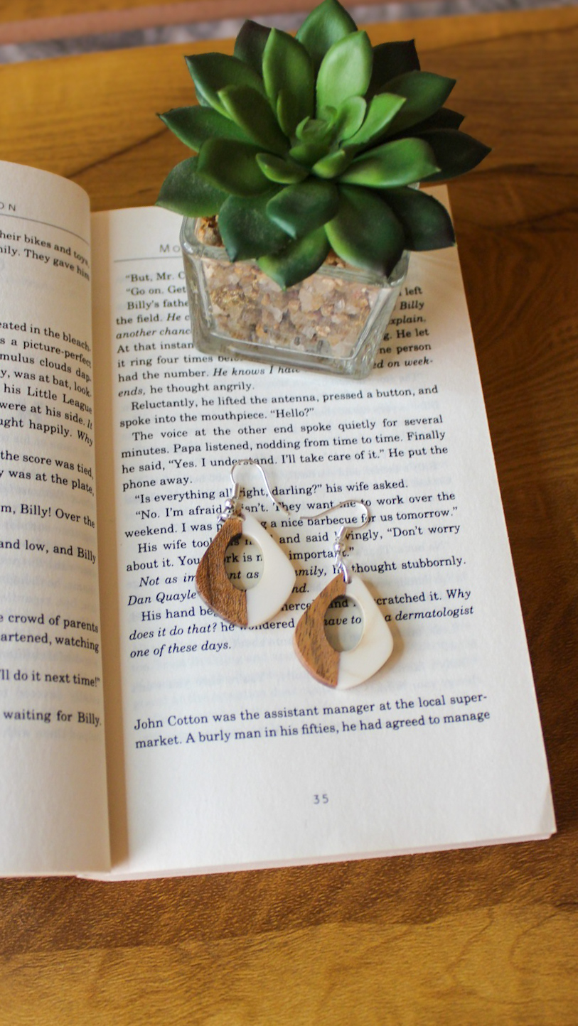 Timber Treasure Resin Earrings 