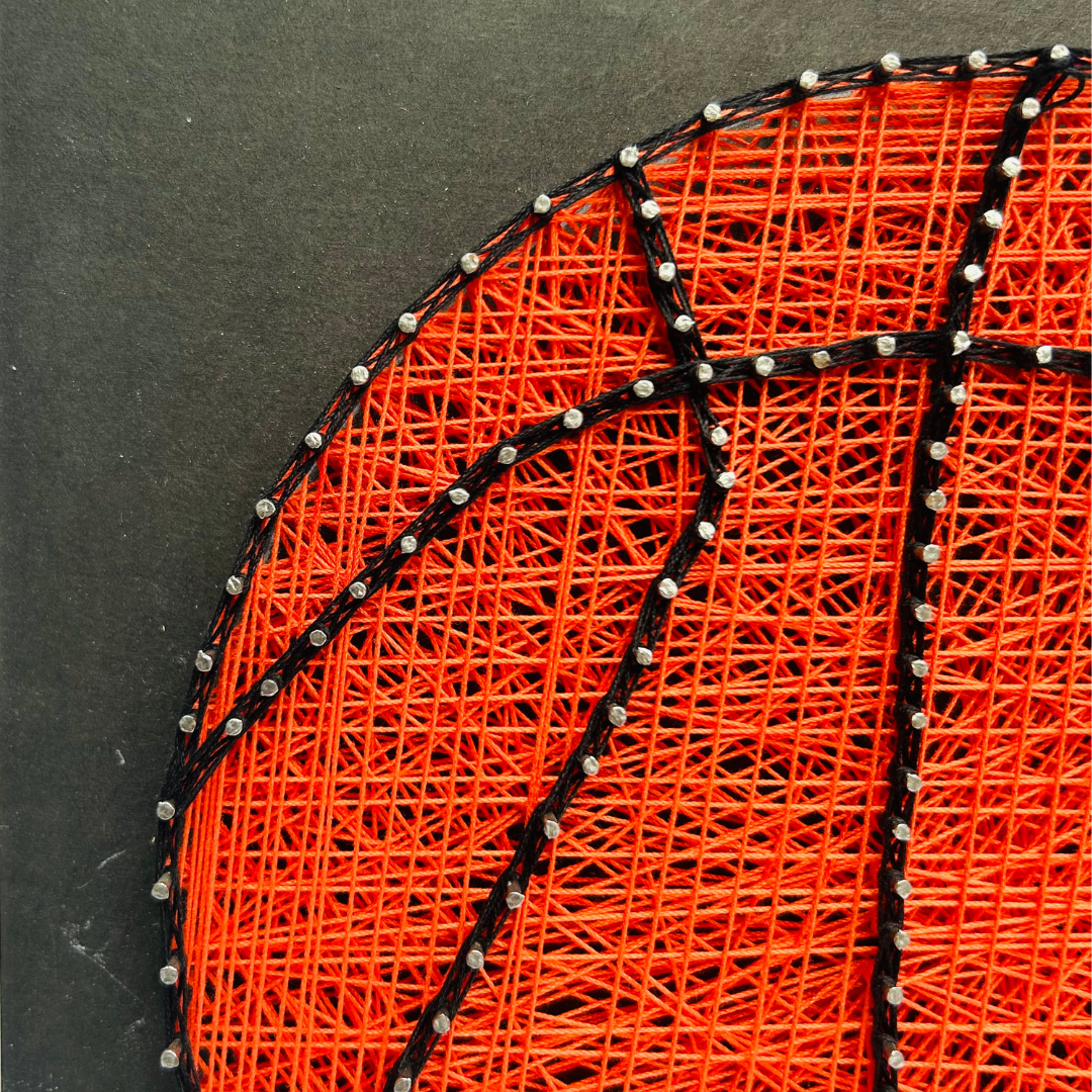 B-Ball Hoops String Art - alternate view