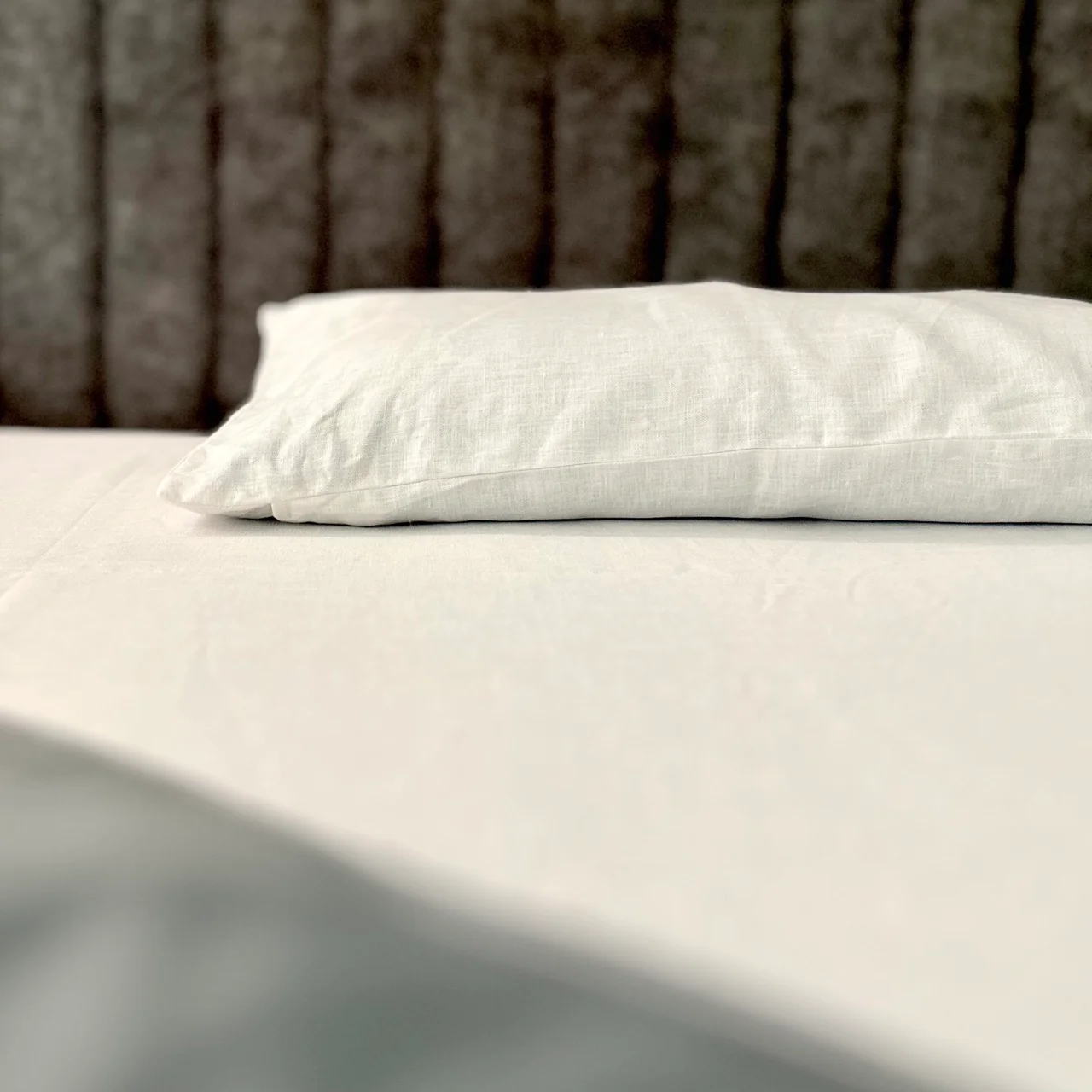 Shwet - Pure White Hemp Bedsheet Set | King Size  - alternate view