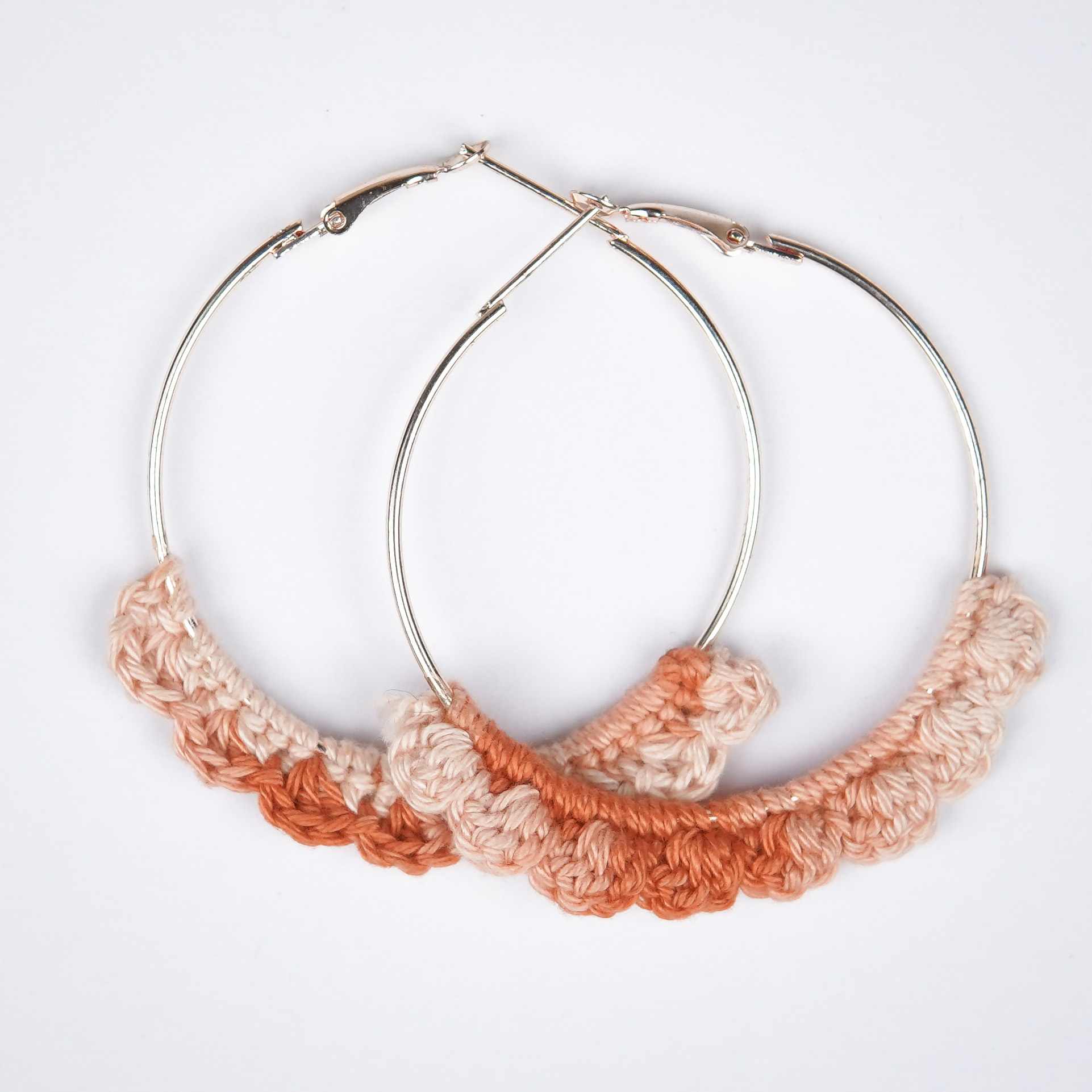 Naarangi Naazakat Crochet Hoops | Handmade | Feather Light Weight thumbnail 4