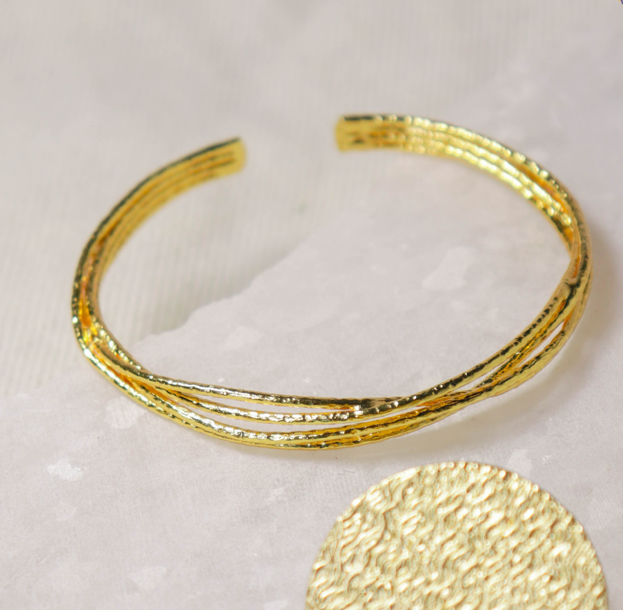 Serenity Gold Cuff - alternate view