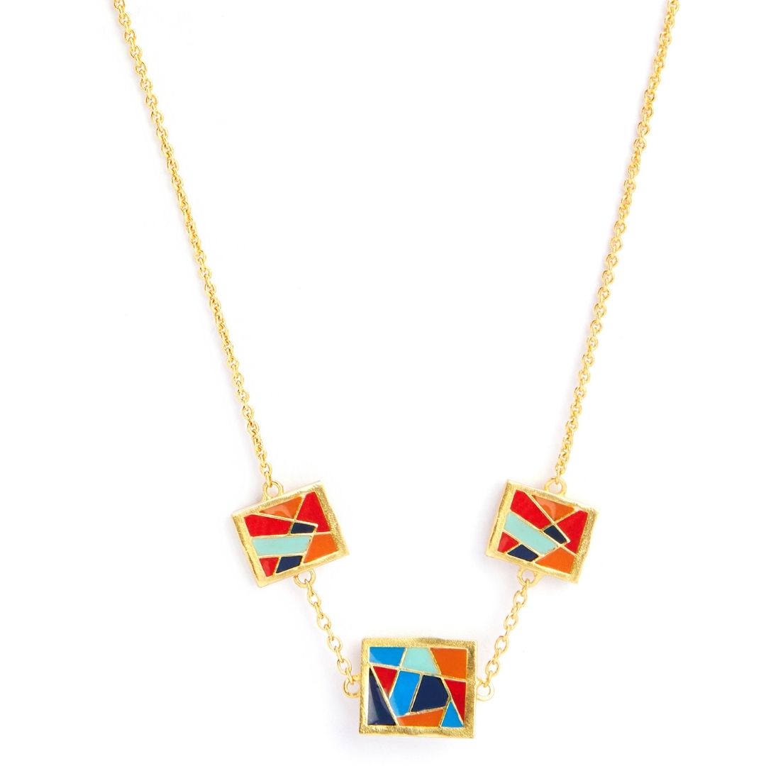 Wedge Necklace | 18k Gold Plated - alternate view