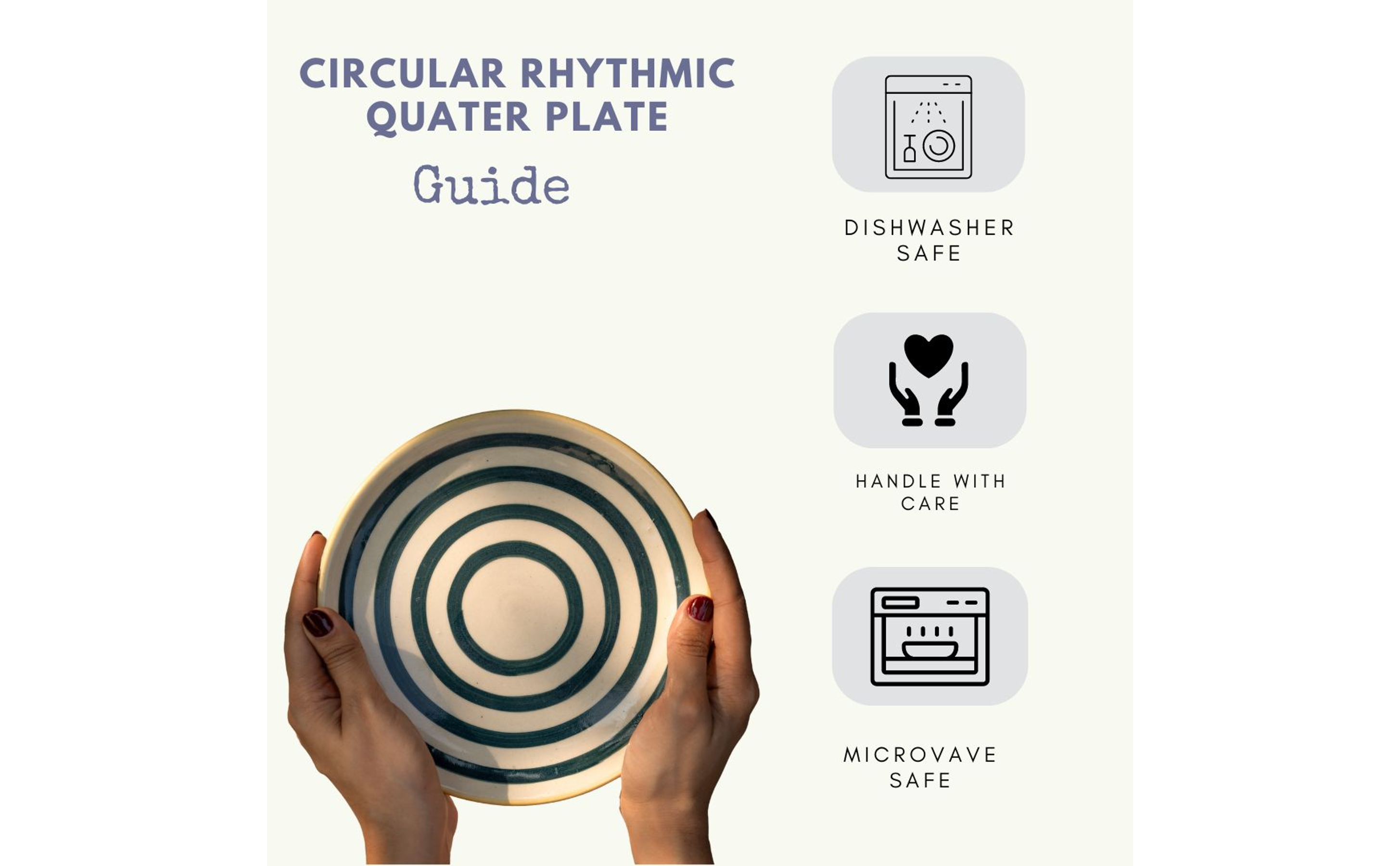 Circular Rhythmic Quarter Plate Set - alternate view