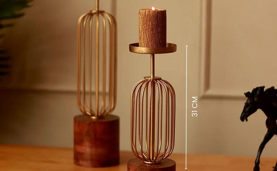 Luxury Candle Stands - Set of 2 | Small & Big Size thumbnail 7