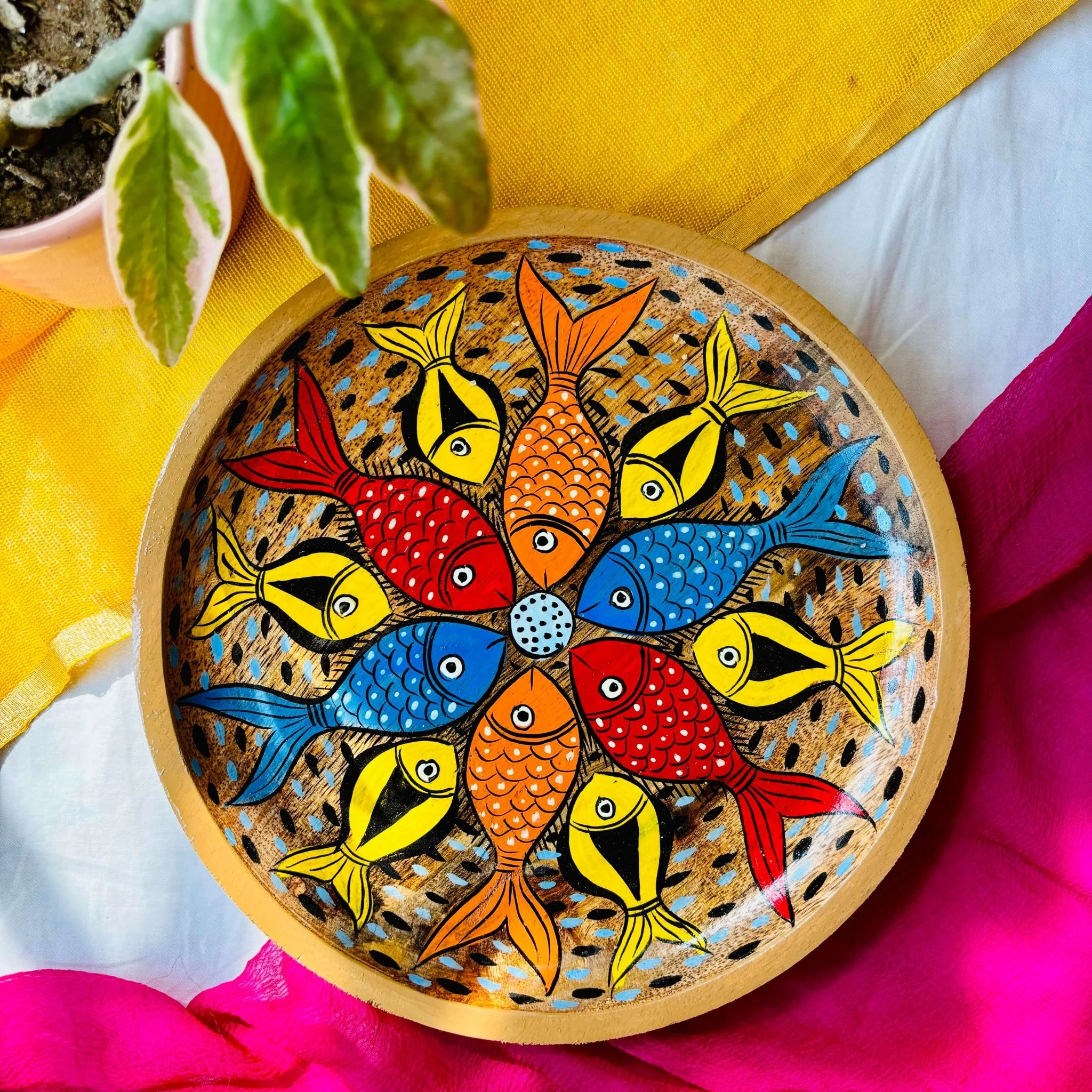 Taal Round Wooden Platter