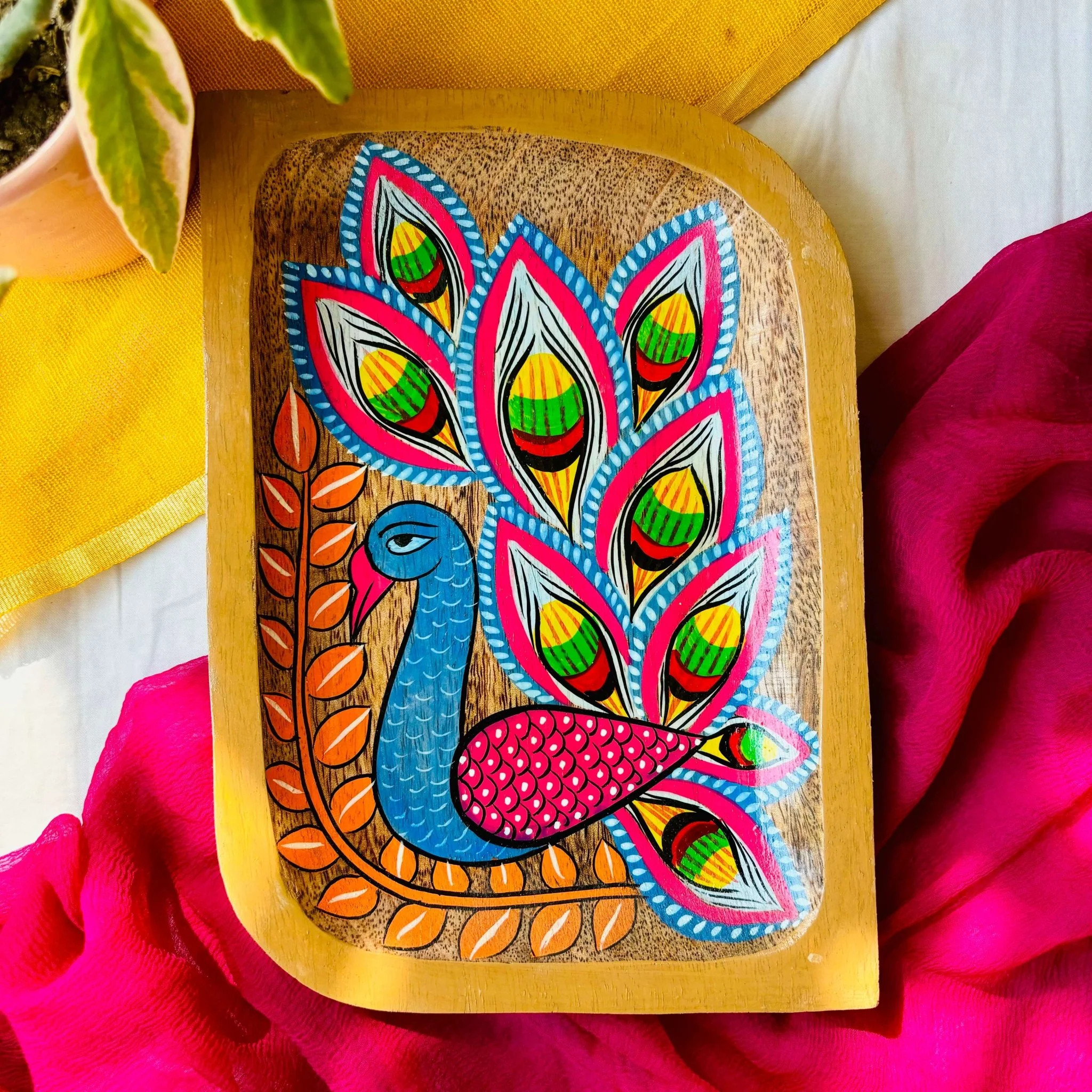 Roop Rectangle Wooden Platter