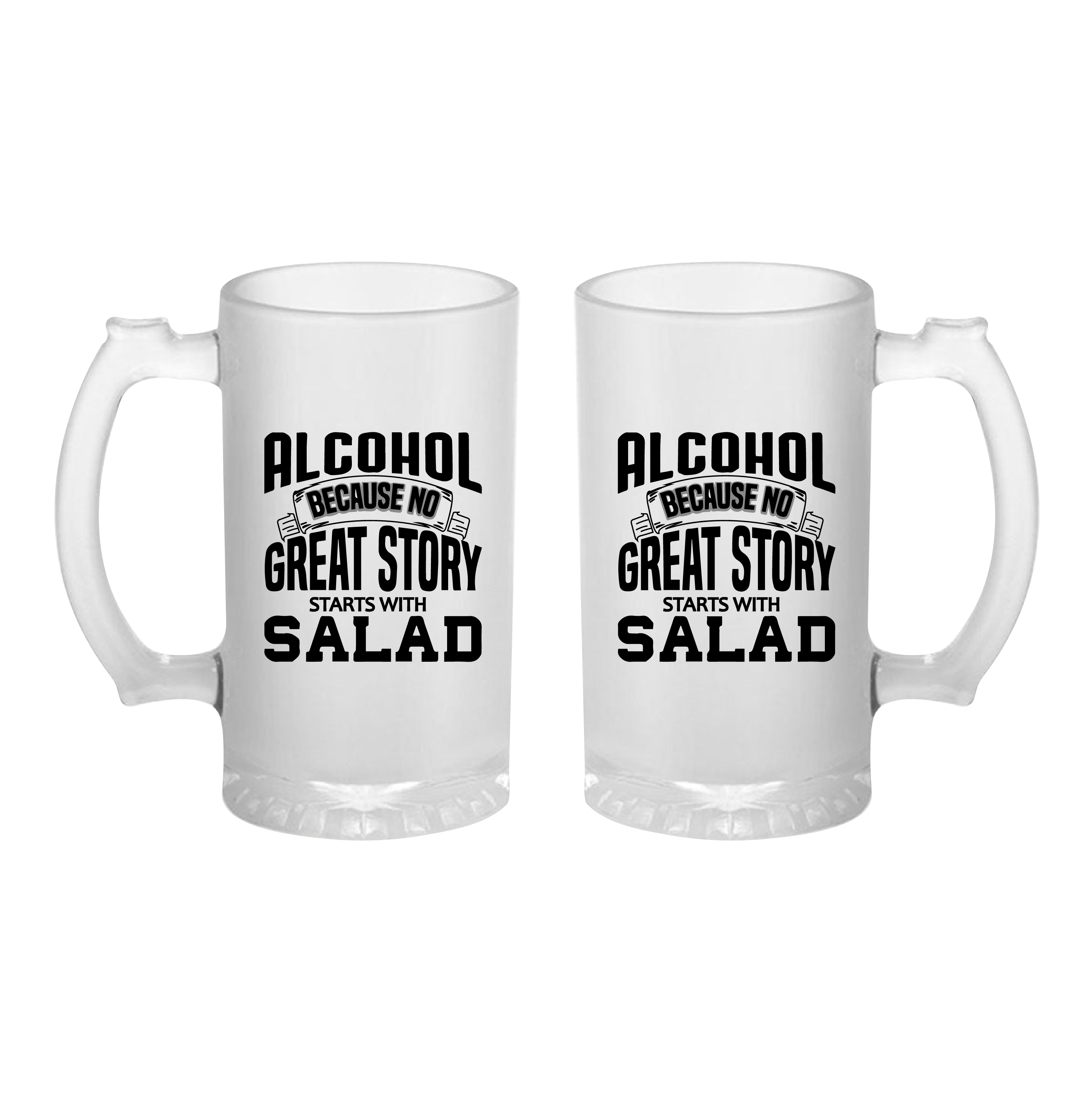 Alcohol A Great Story Frosted Printed Beer Mug | 500ml thumbnail 3