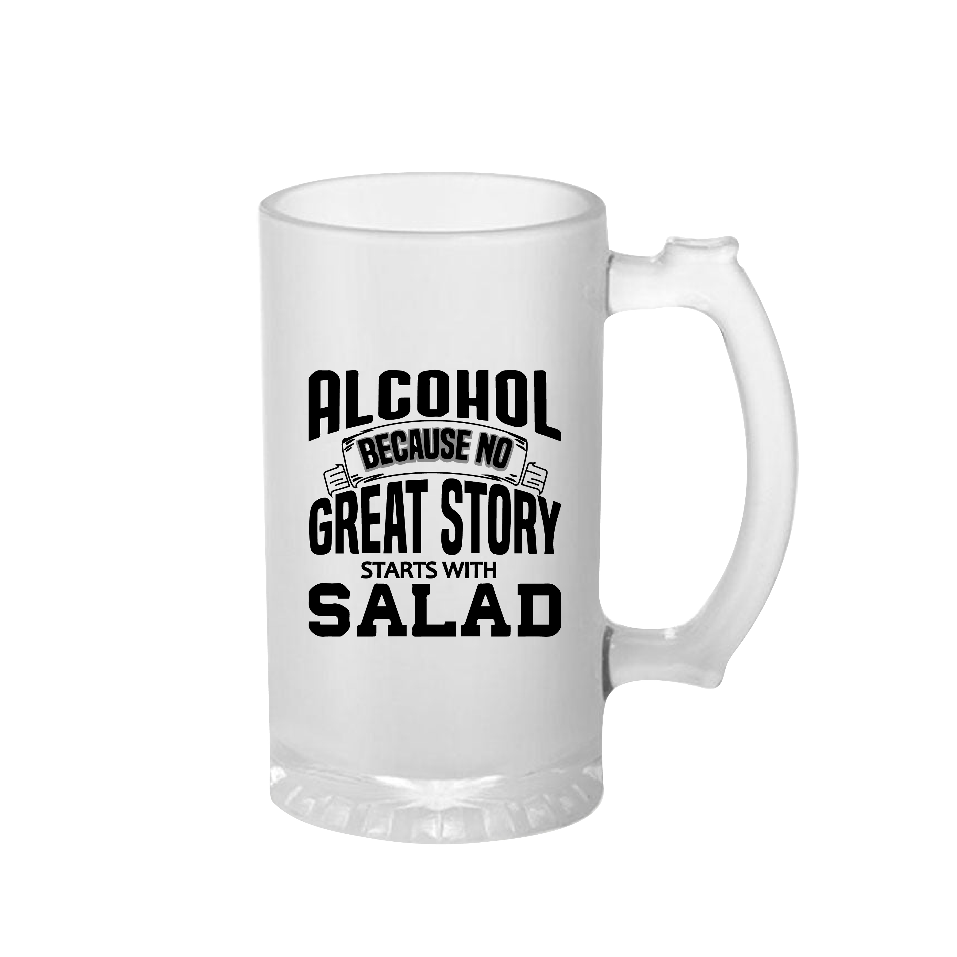 Alcohol A Great Story Frosted Printed Beer Mug | 500ml thumbnail 2