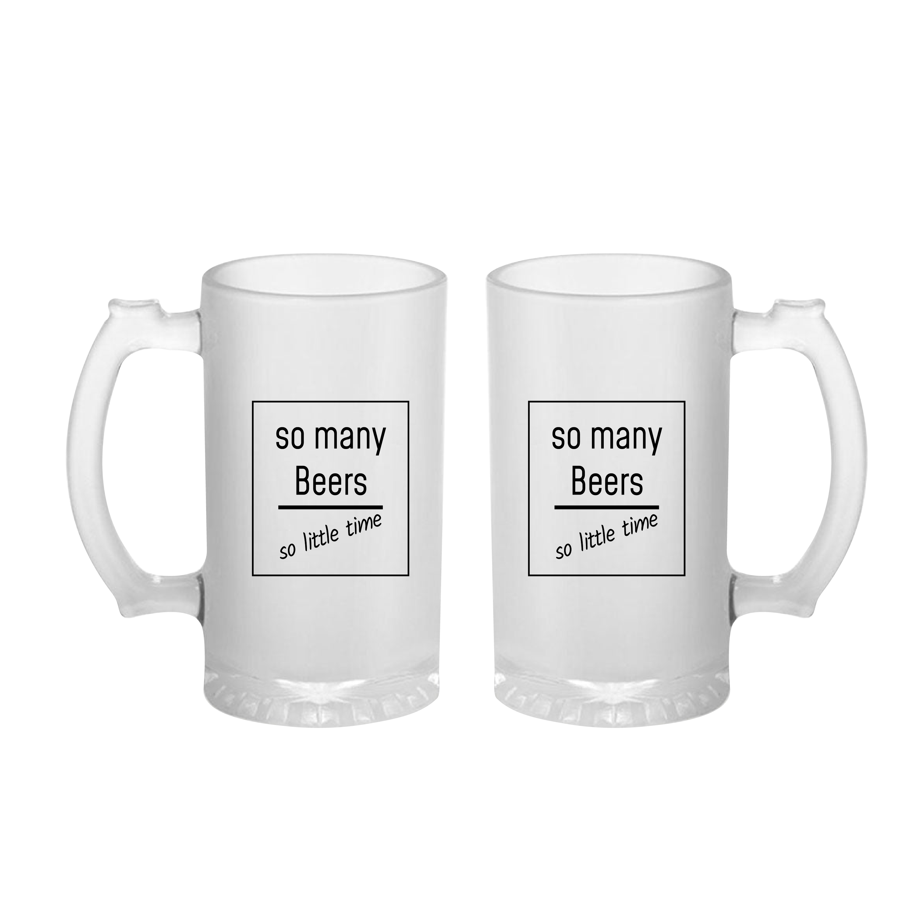 So Many Beers 2.0 Frosted Printed Beer Mug | 500ml thumbnail 3