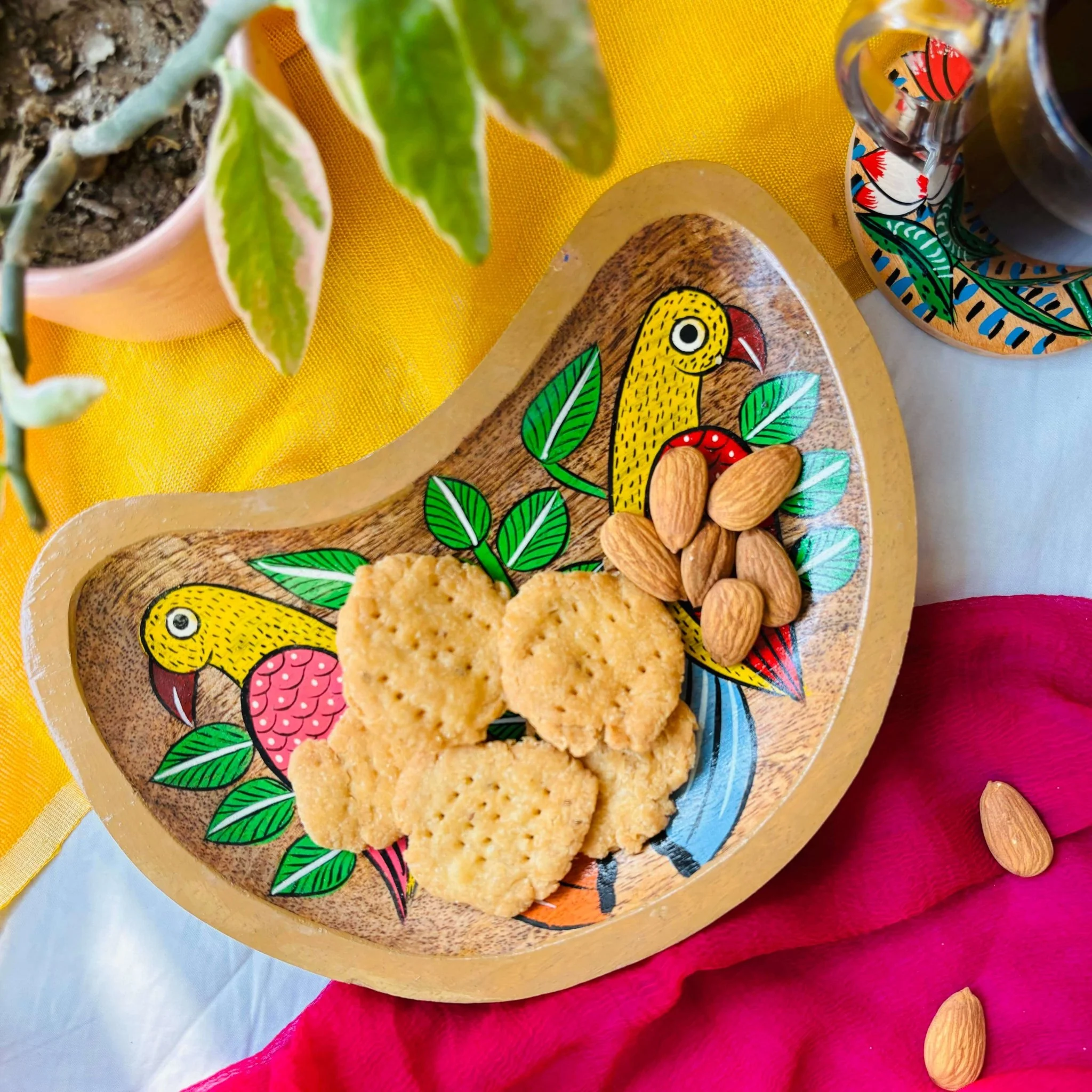 Maitri Moon Wooden Platter thumbnail 2