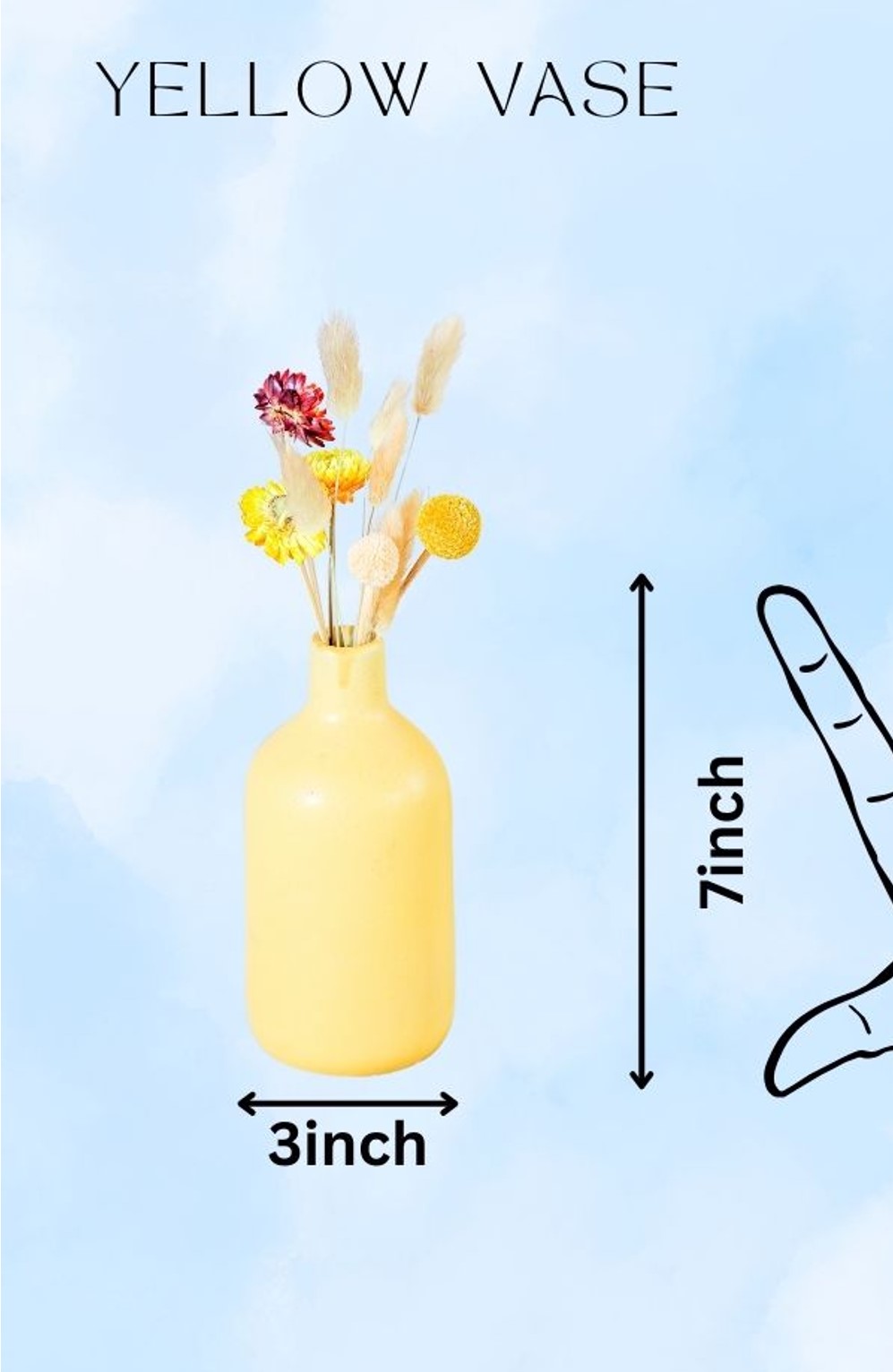 Bottle Vase | Yellow thumbnail 3