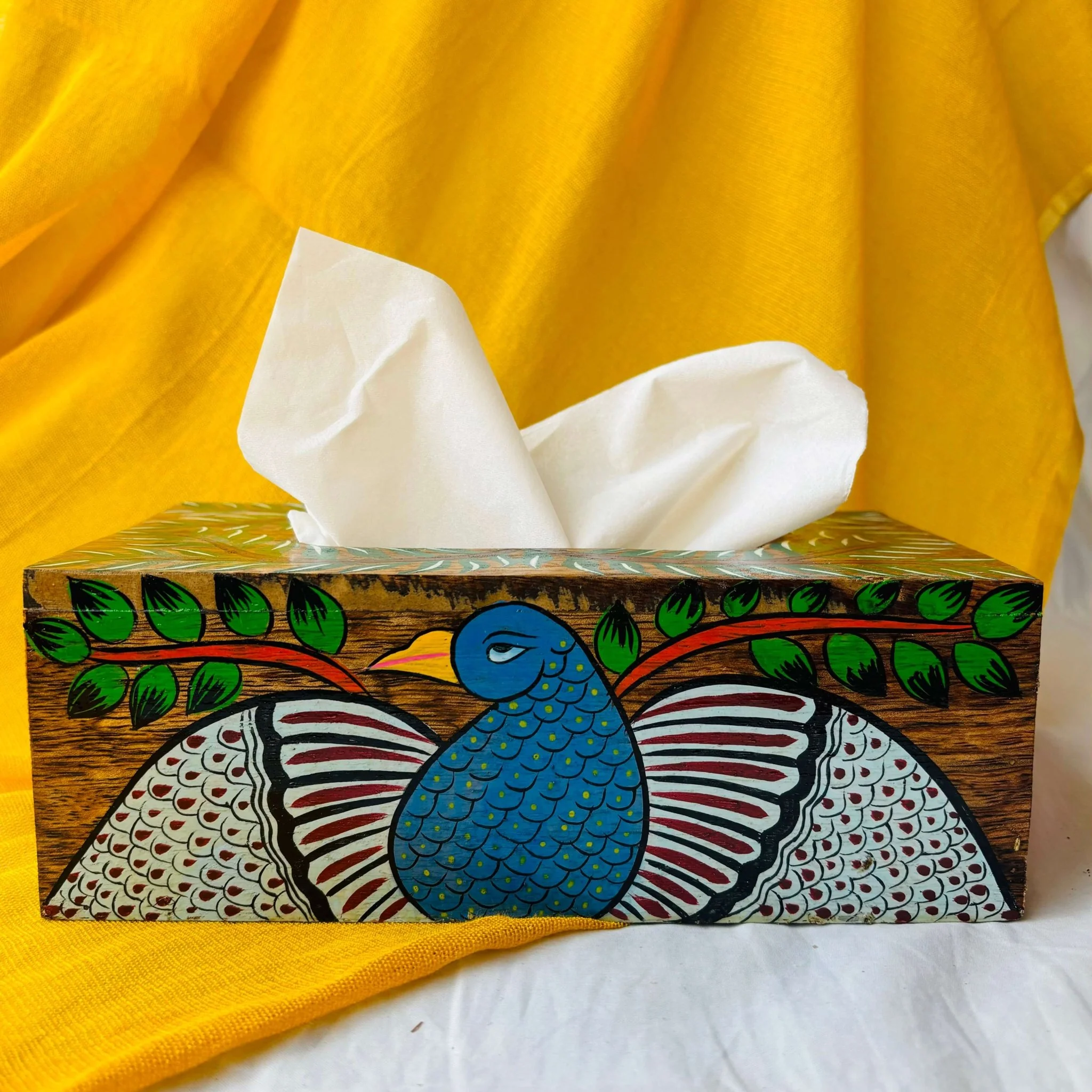 Maya Wooden Tissue Paper Holder | Tissue Box 