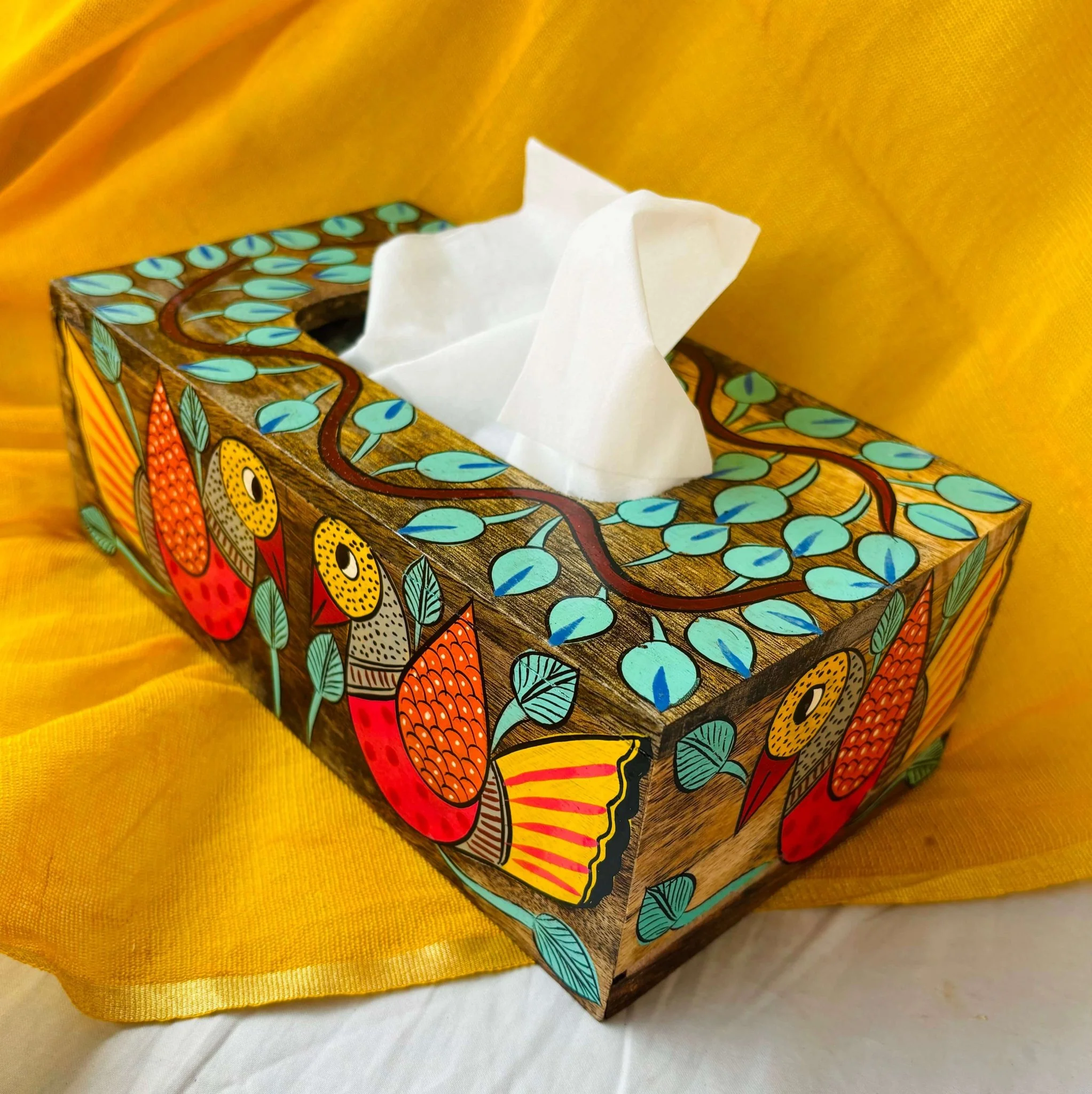 Parinda Wooden Tissue Paper Holder | Tissue Box  thumbnail 2