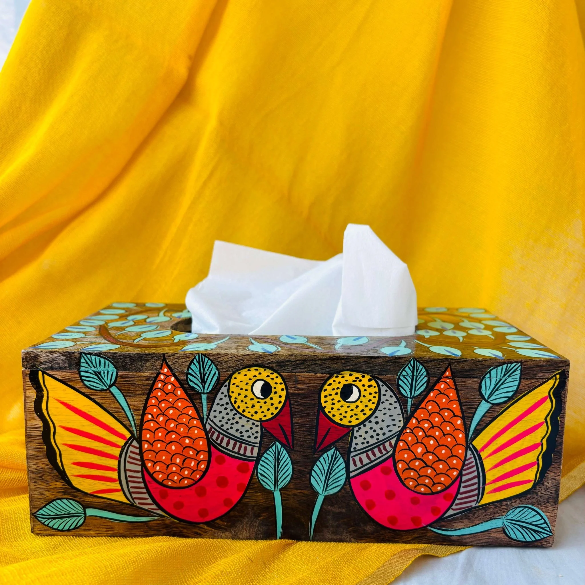 Parinda Wooden Tissue Paper Holder | Tissue Box 