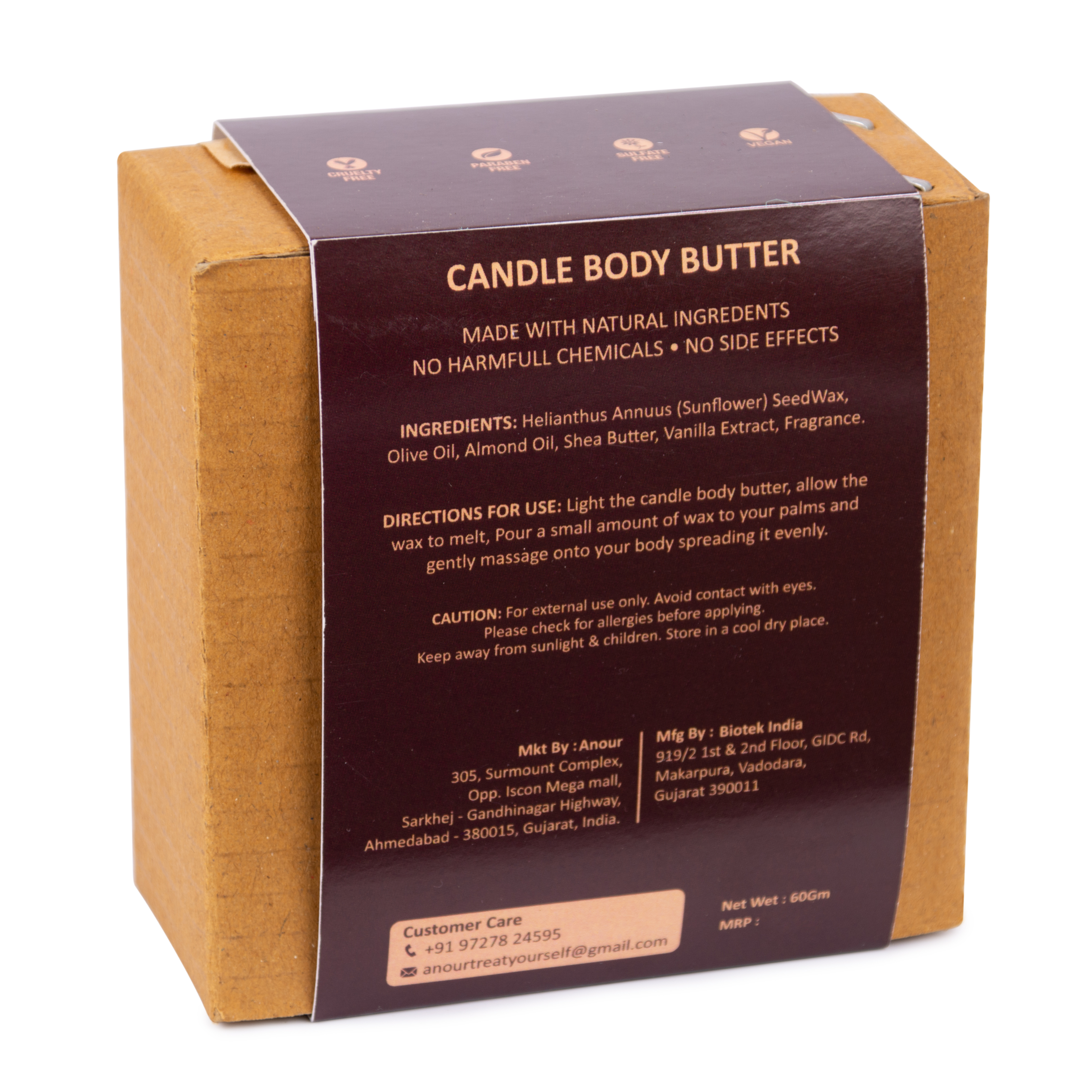 2 in 1 Frosted Vanilla Candle Body Butter | Candle + Massage Oil thumbnail 3