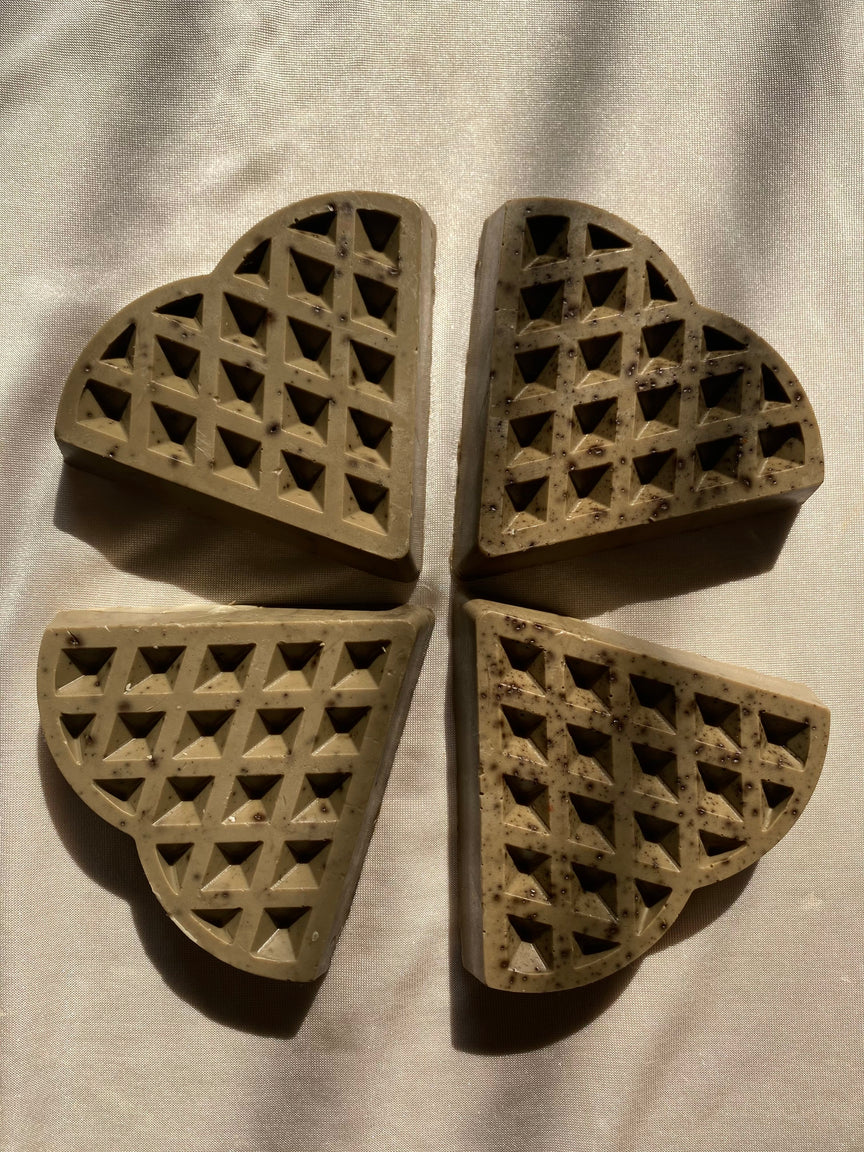 Coffee Waffle Soap Bar | Dessert Soap | Handmade (Single Piece)