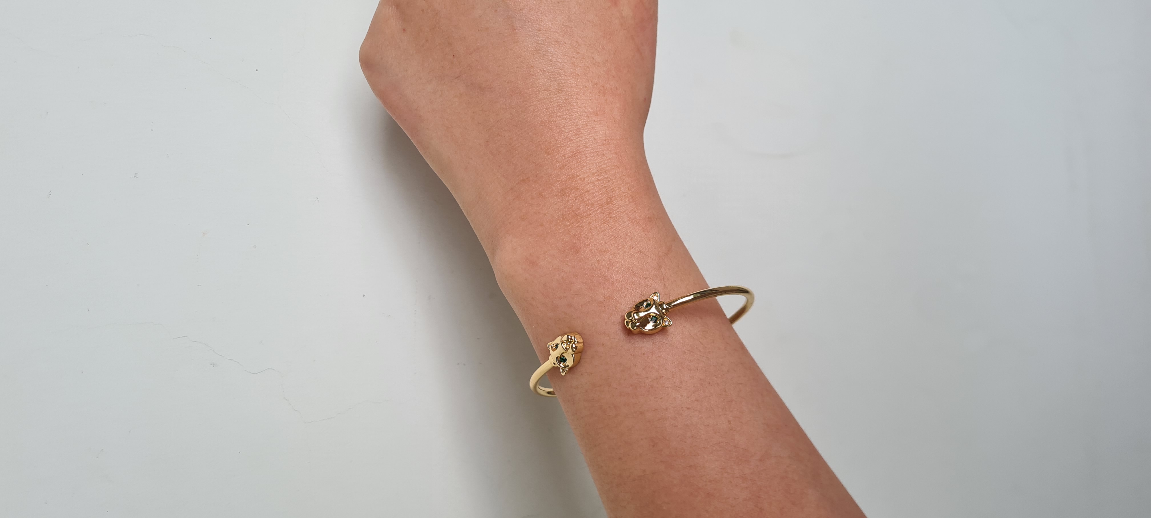 Panther Roar Bangle | Gold Plated | Anti Tarnish