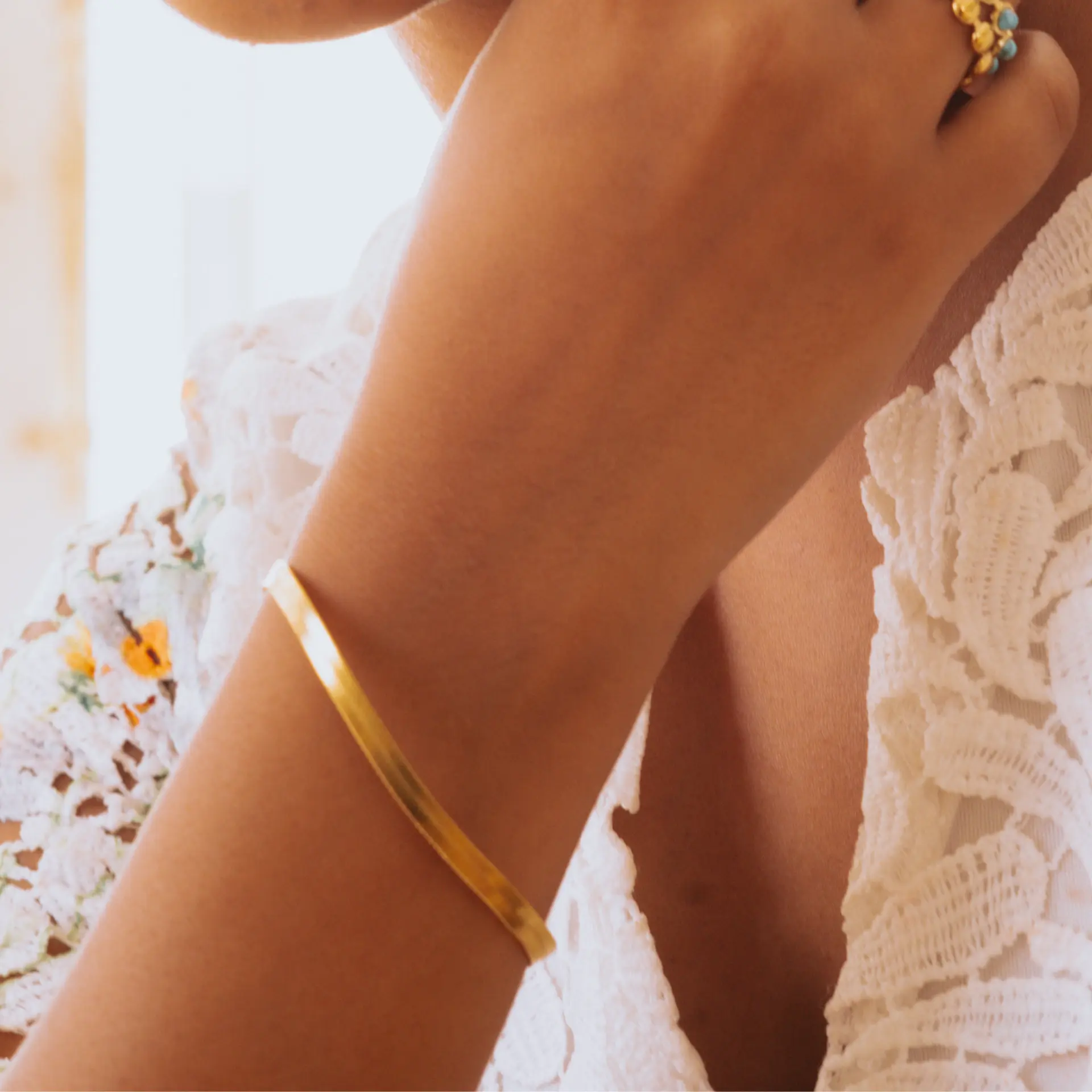 Flat Snake Chain Bracelet | 18K Gold Plated