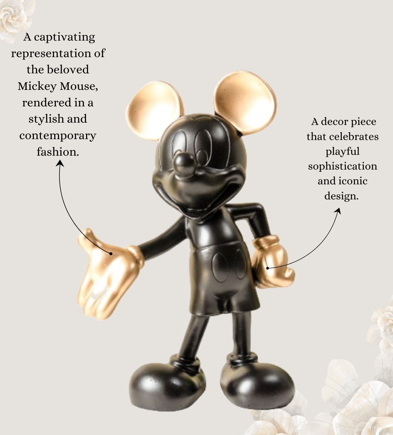 Black & Gold Mickey Mouse Show Piece  thumbnail 3