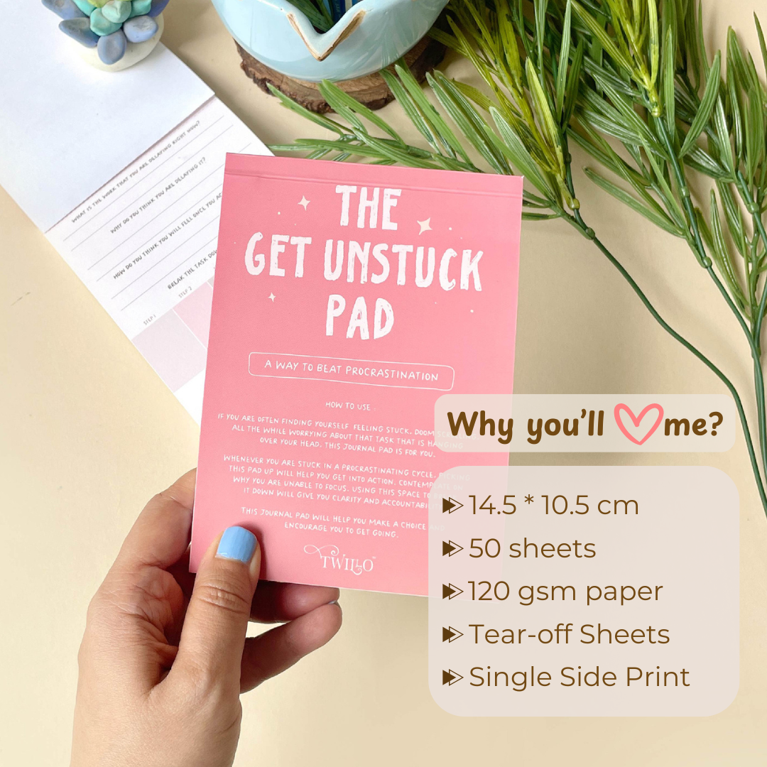 Get Unstuck - Anti Procrastination Journal Pad | 50 Tearable Sheets | 14.5 cm x 10.5 cm thumbnail 4