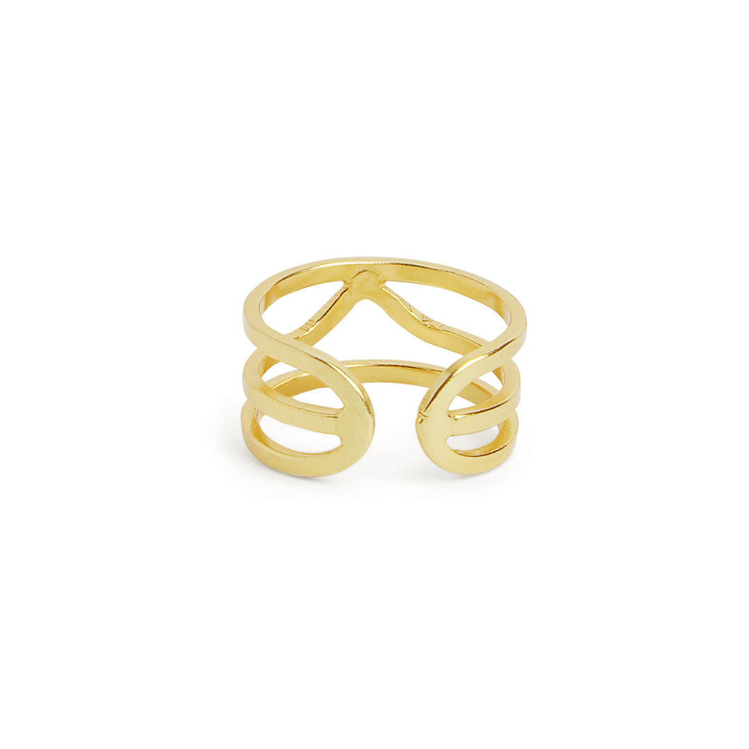 Vienna Ring Band | 18k Gold Plated thumbnail 2